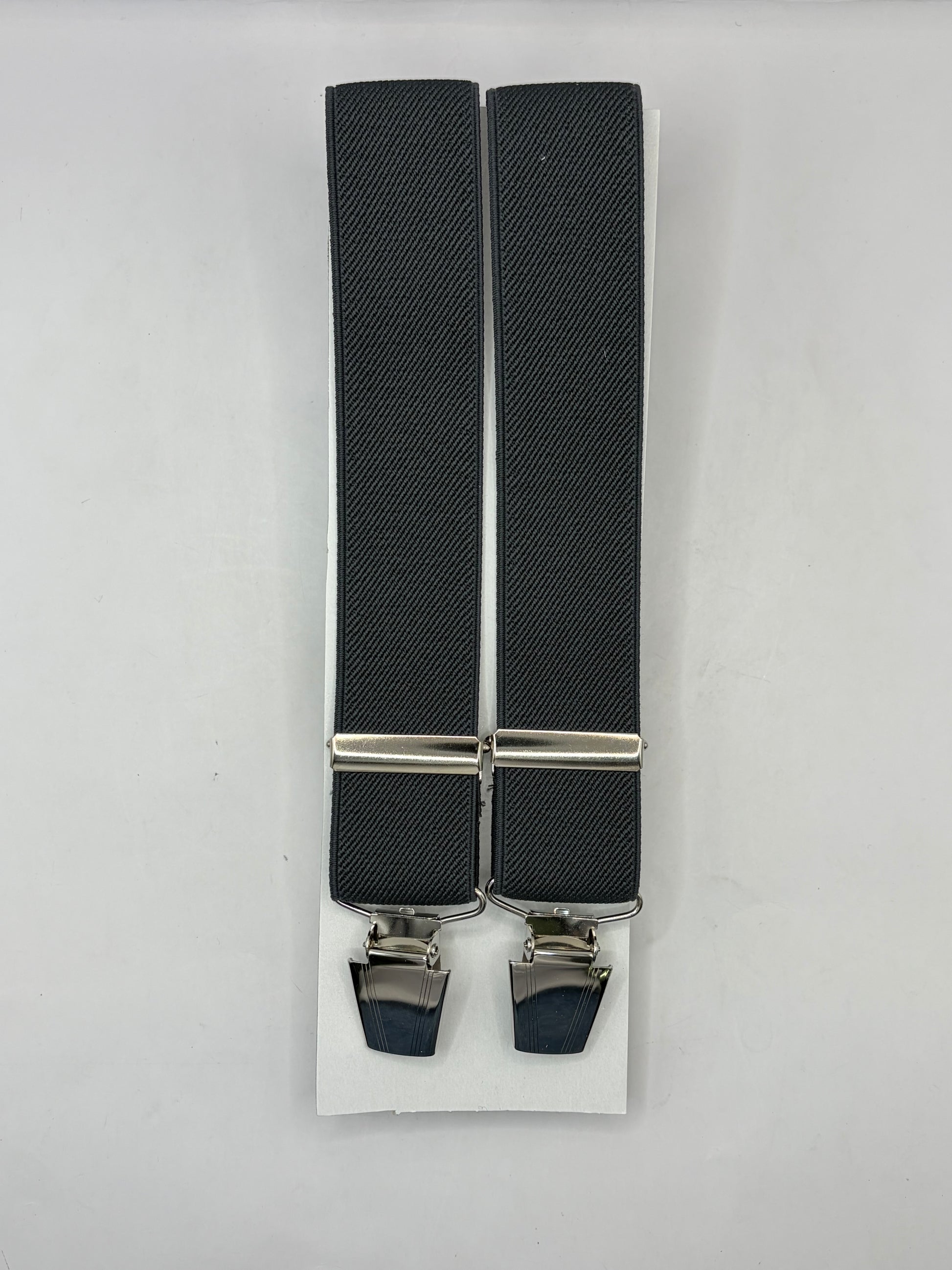 Bretelle da uomo a clip grigio scuro tinta unita - Shop In London