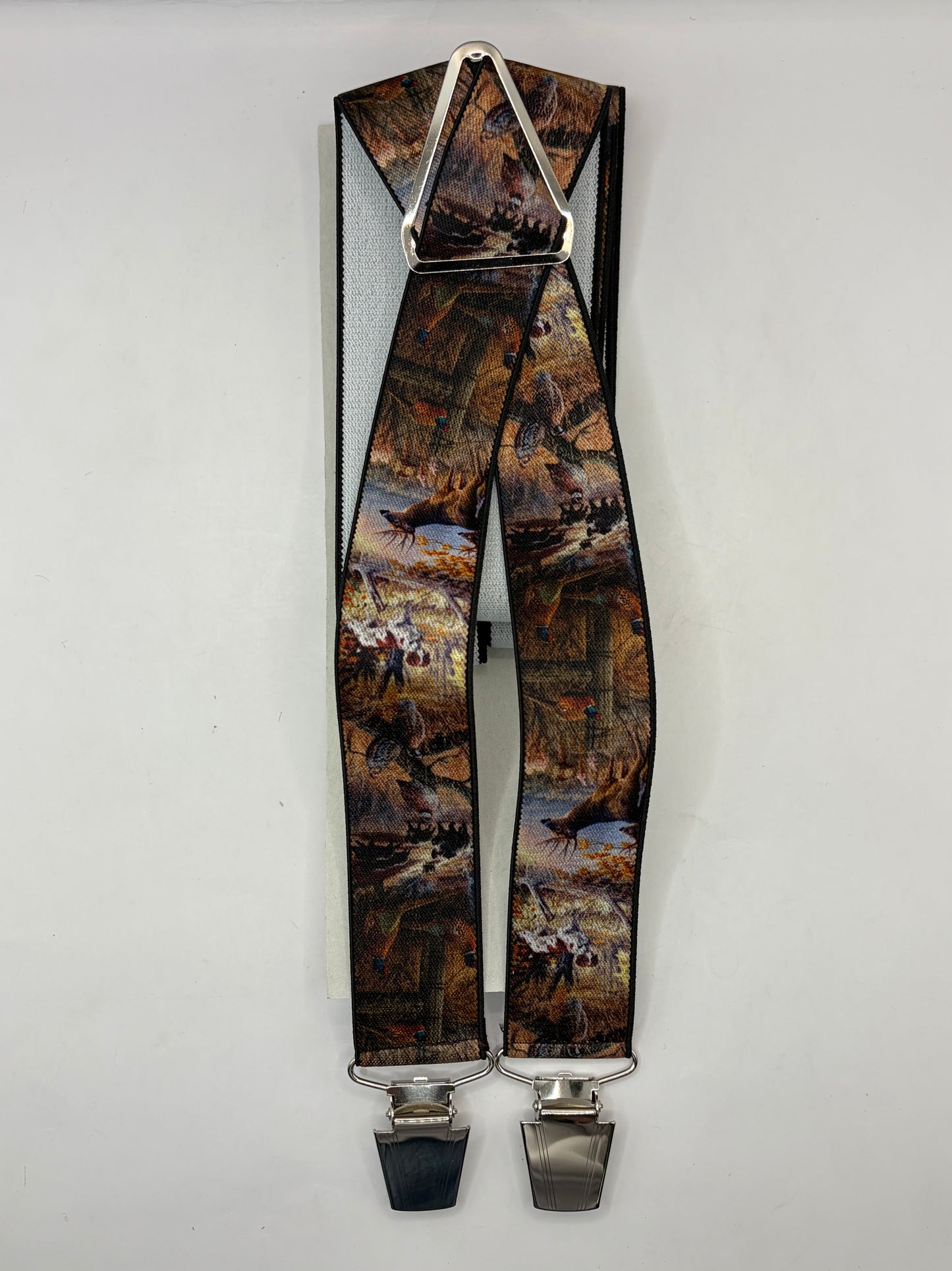 Bretelle da uomo con clip fantasia caccia - Shop In London