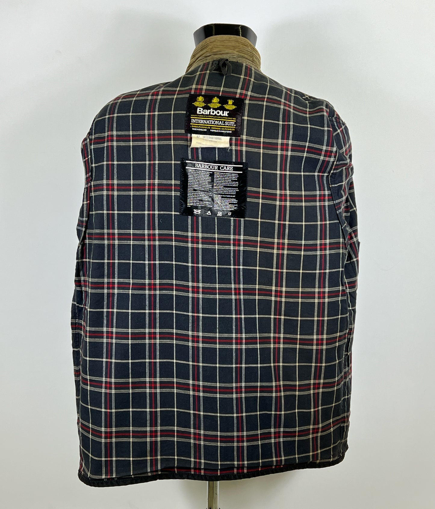 Barbour International nero uomo Large C42/107cm - Black Wax International Jacket C42 Size L