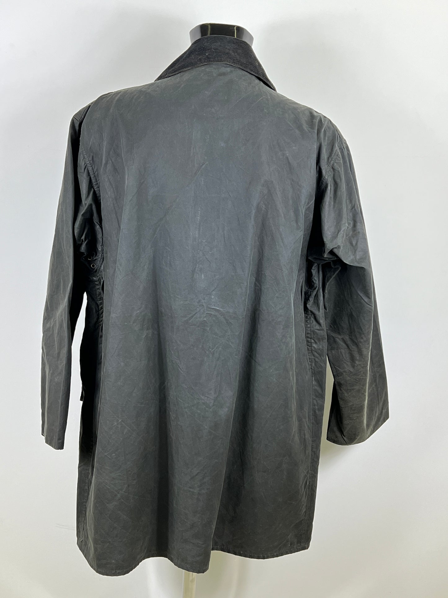 Barbour Uomo Border vintage Blu Cerato C44/112cm Navy Border Wax Coat Large/XLarge