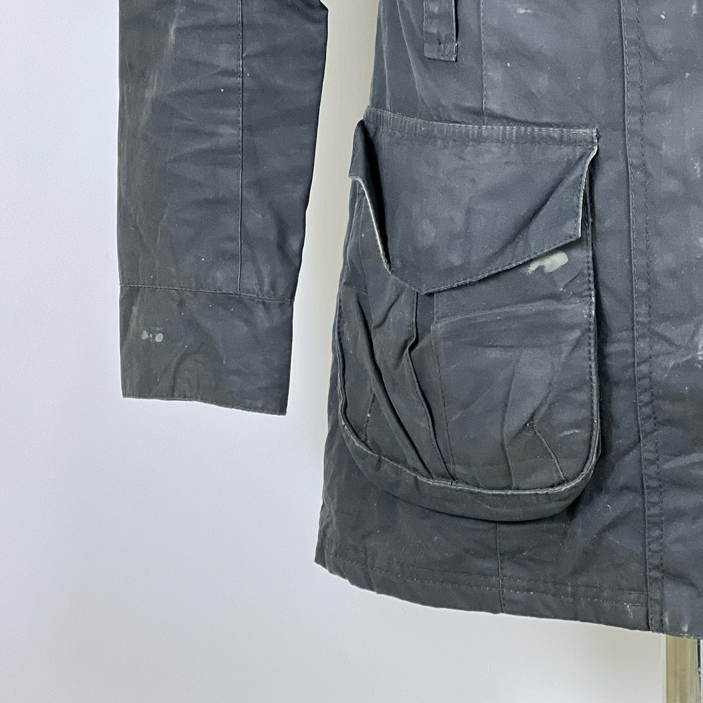 Giacca Barbour donna nera Rebel UK10 Small Black Lady Wax Rebel jacket Small tg.40