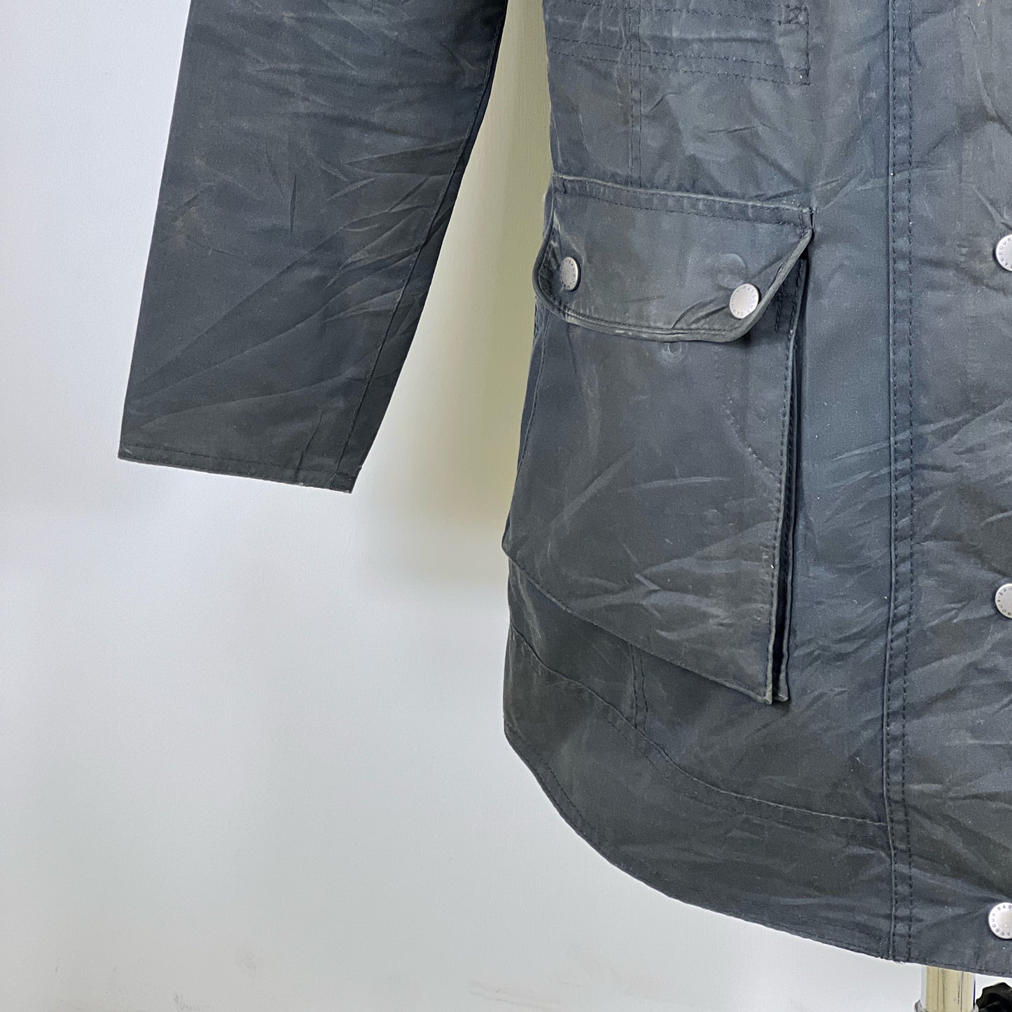 Giacca Barbour donna blu UK10 Small Invernale Blu notte Warm Lady Wax jacket Small tg.40