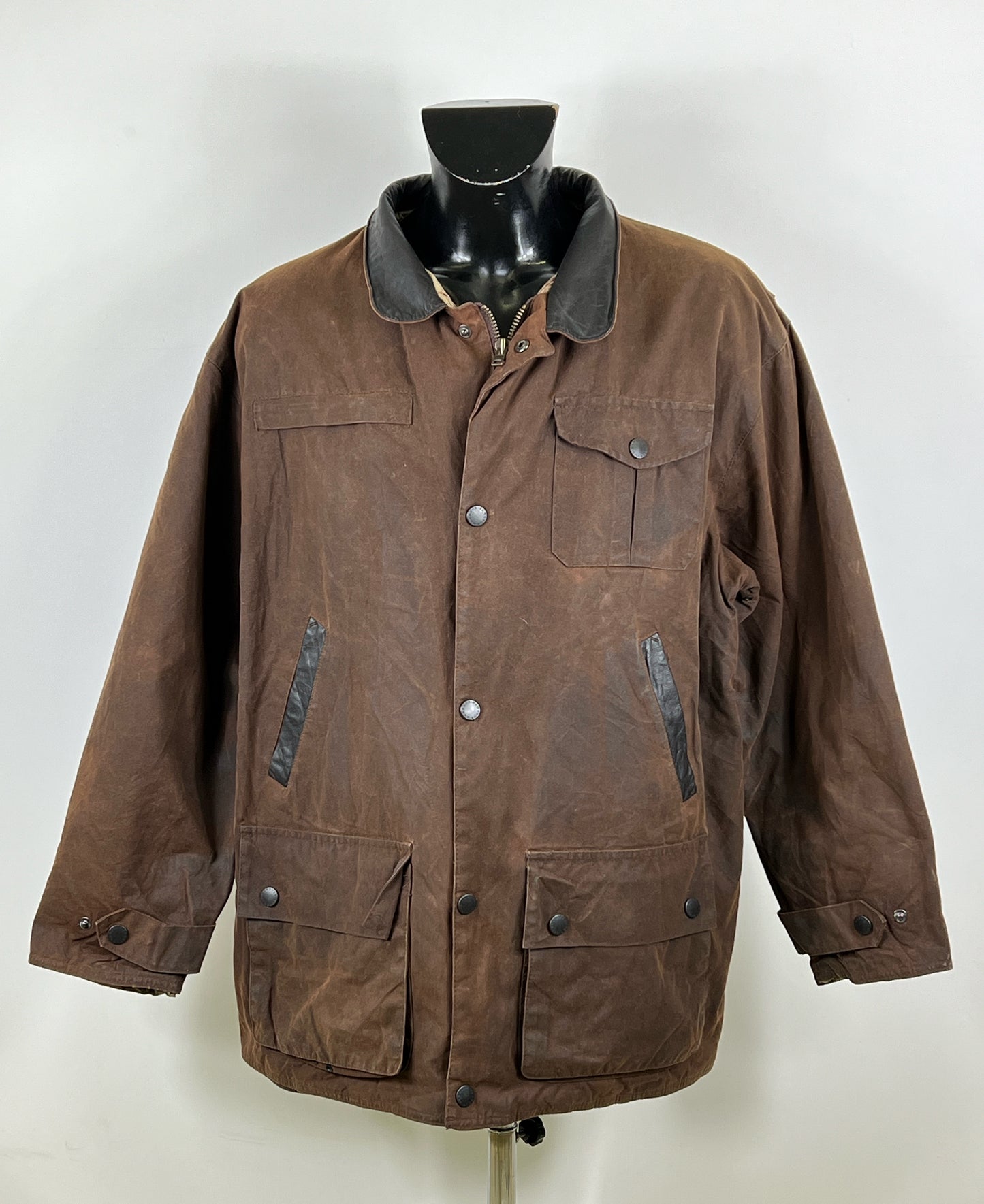 Barbour Giacca Uomo Bushman Marrone XLarge- Man Wax Brown Jacket Size XLarge