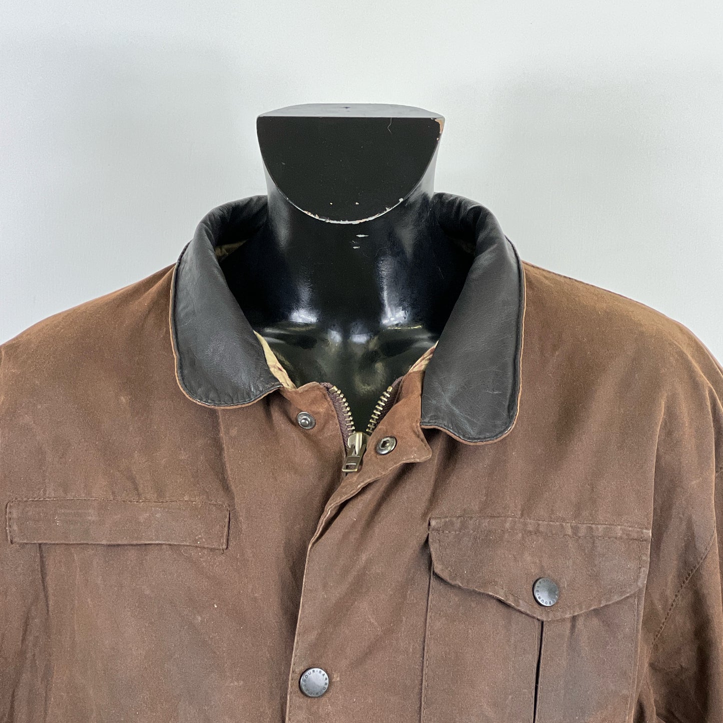 Barbour Giacca Uomo Bushman Marrone XLarge- Man Wax Brown Jacket Size XLarge