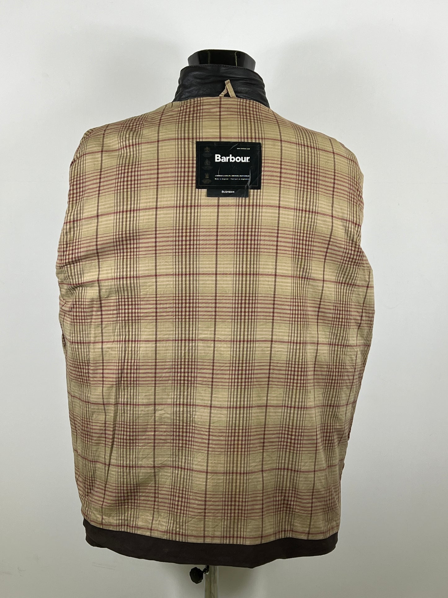 Barbour Giacca Uomo Bushman Marrone XLarge- Man Wax Brown Jacket Size XLarge
