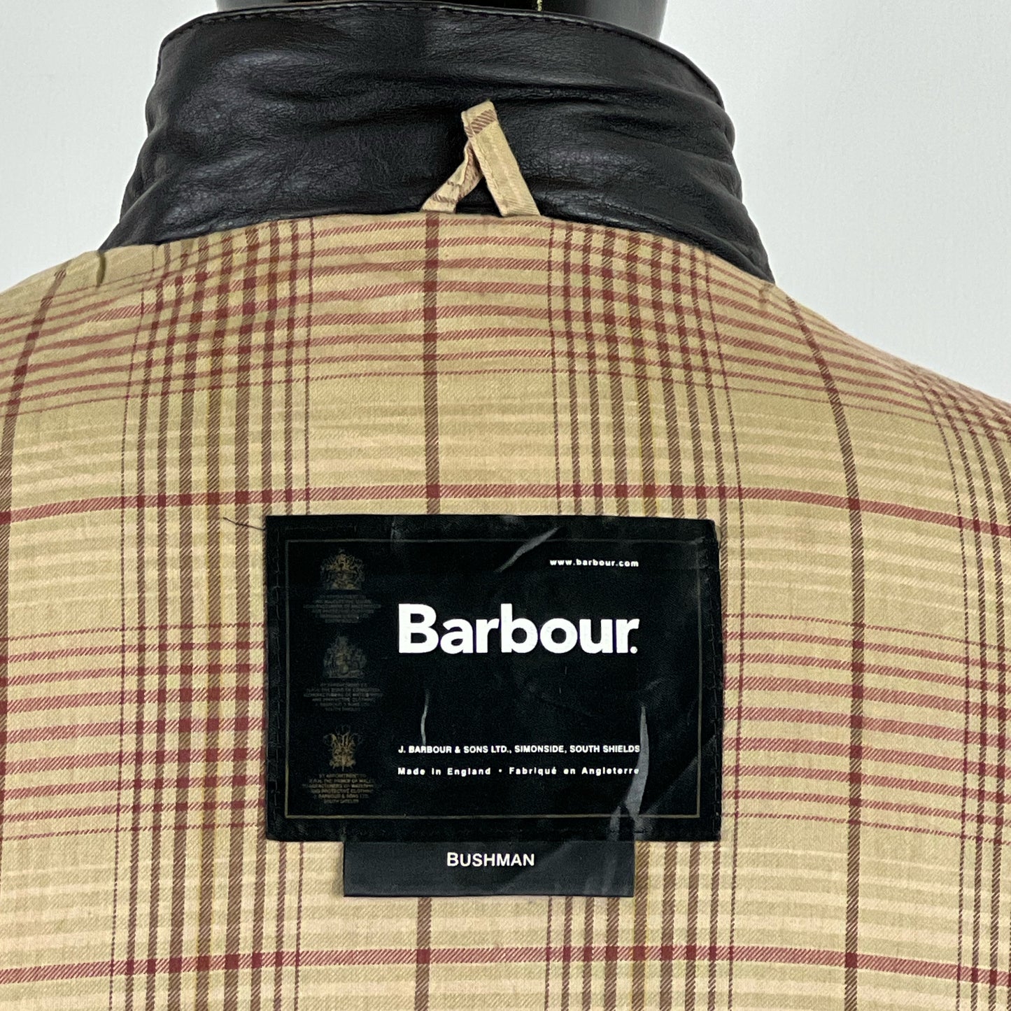 Barbour Giacca Uomo Bushman Marrone XLarge- Man Wax Brown Jacket Size XLarge