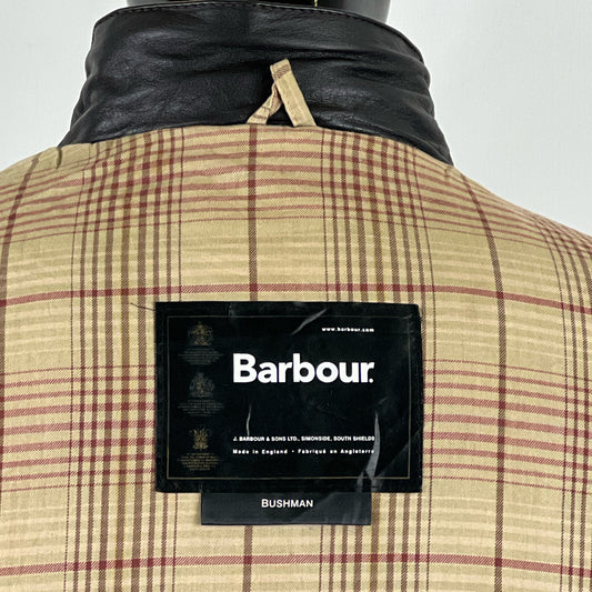 Barbour Giacca Uomo Bushman Marrone XLarge- Man Wax Brown Jacket Size XLarge