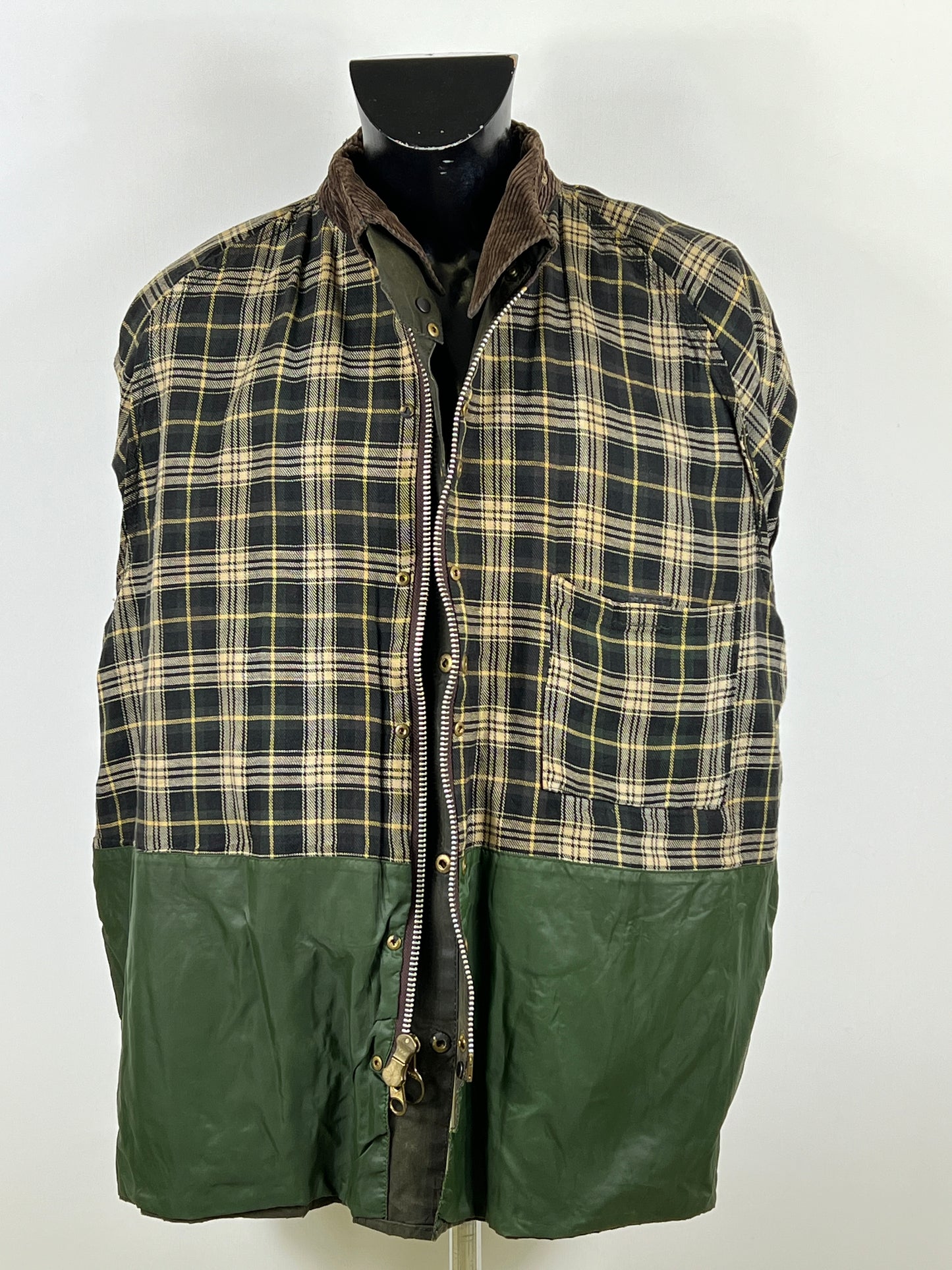 Barbour Giacca Bedale Uomo Verde Vintage C50/127 CM XXL Green Waxed Bedale Jacket