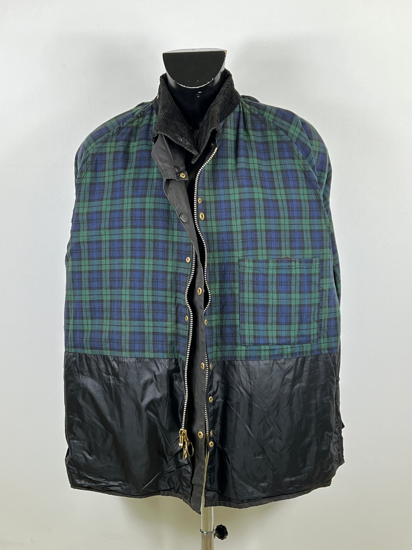 Barbour Giacca Bedale Uomo Nero Vintage C52/132 CM XXXL Black Waxed Bedale Jacket