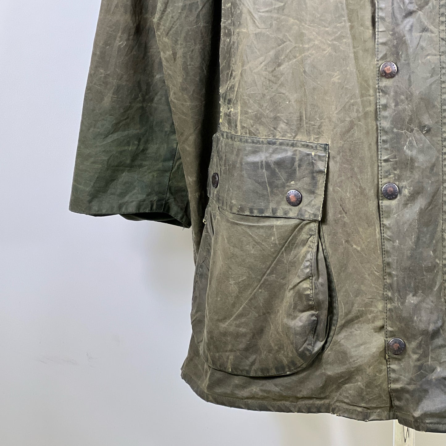 Giacca Barbour Border Verde Vintage Uomo C52/132 cm Green wax Man Coat XXXL