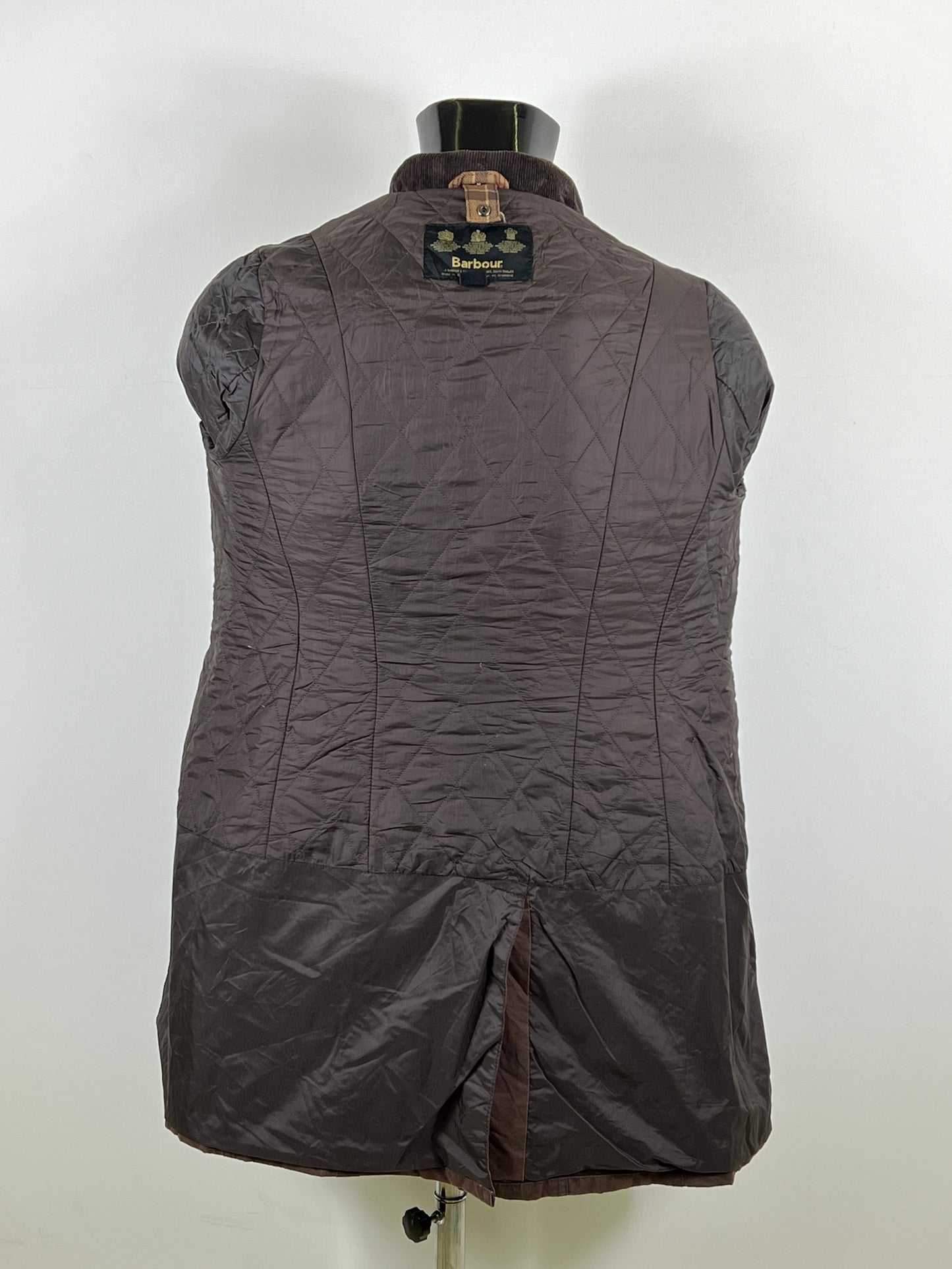 Barbour Giacca marrone da donna Medium Uk12 Tg. 42 Lady Wax Belsay Jacket Size UK12