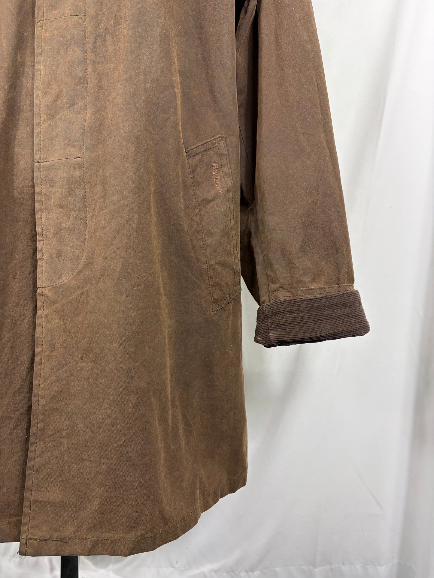 Cappotto Barbour uomo Merton mac marrone XXL - Man Merton brown wax trench coat size XXLarge