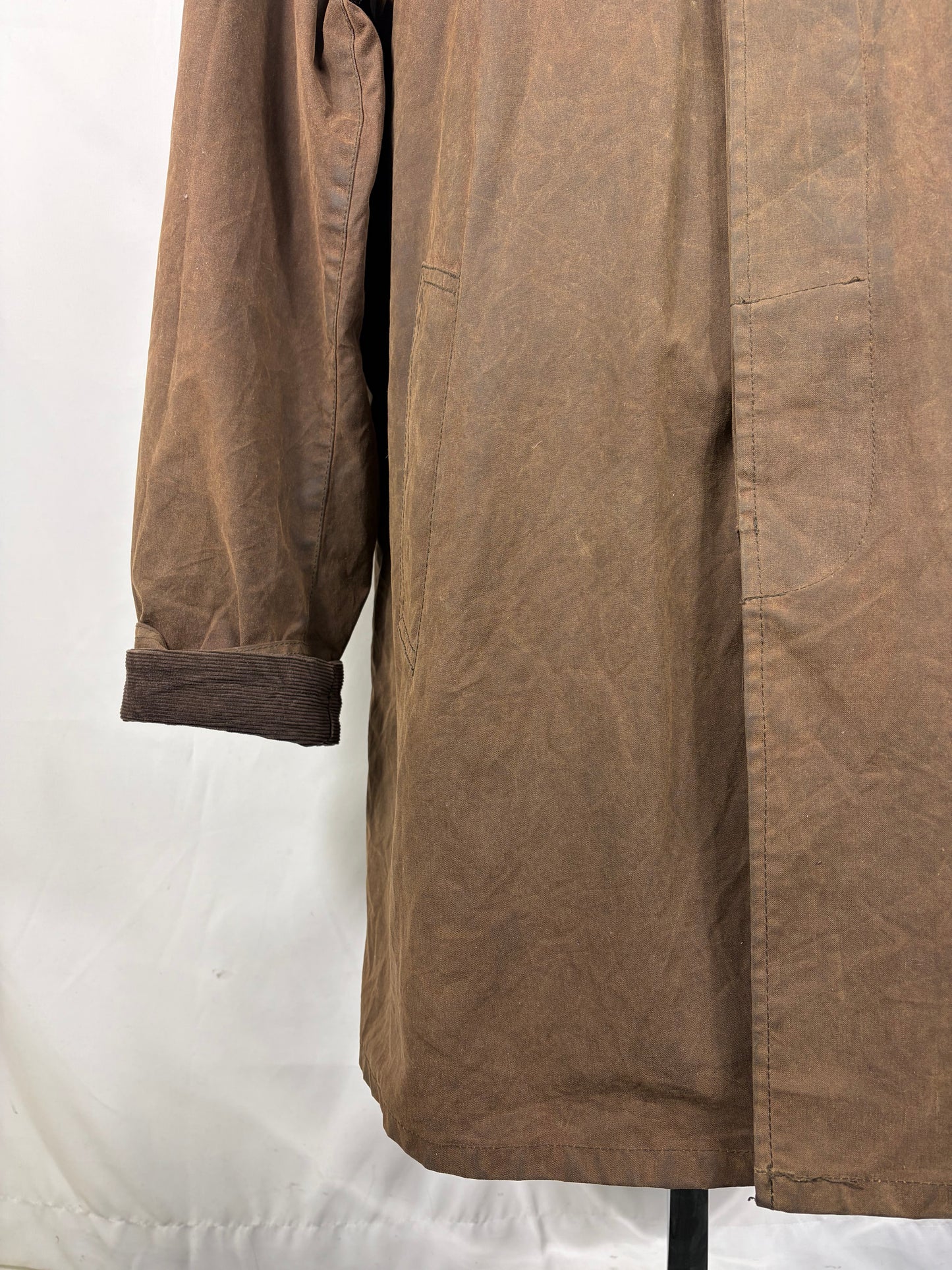 Cappotto Barbour uomo Merton mac marrone XXL - Man Merton brown wax trench coat size XXLarge