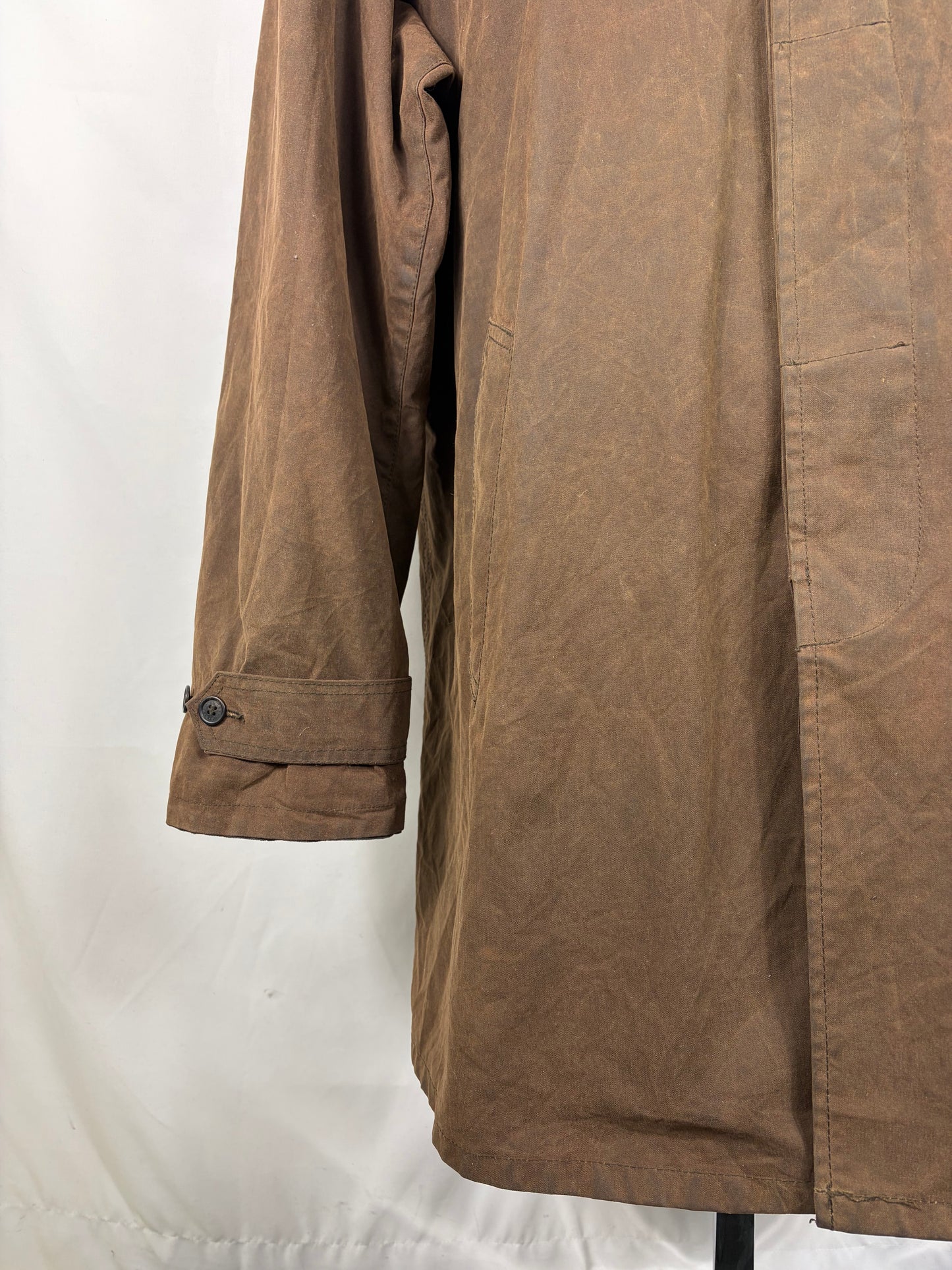 Cappotto Barbour uomo Merton mac marrone XXL - Man Merton brown wax trench coat size XXLarge