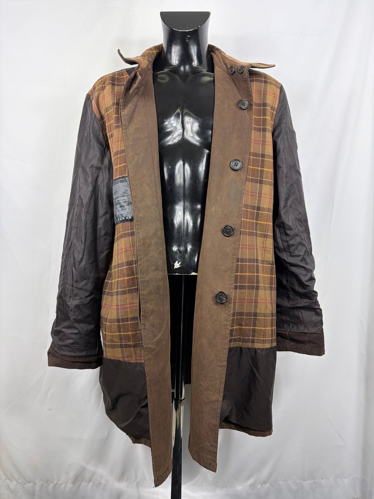 Cappotto Barbour uomo Merton mac marrone XXL - Man Merton brown wax trench coat size XXLarge