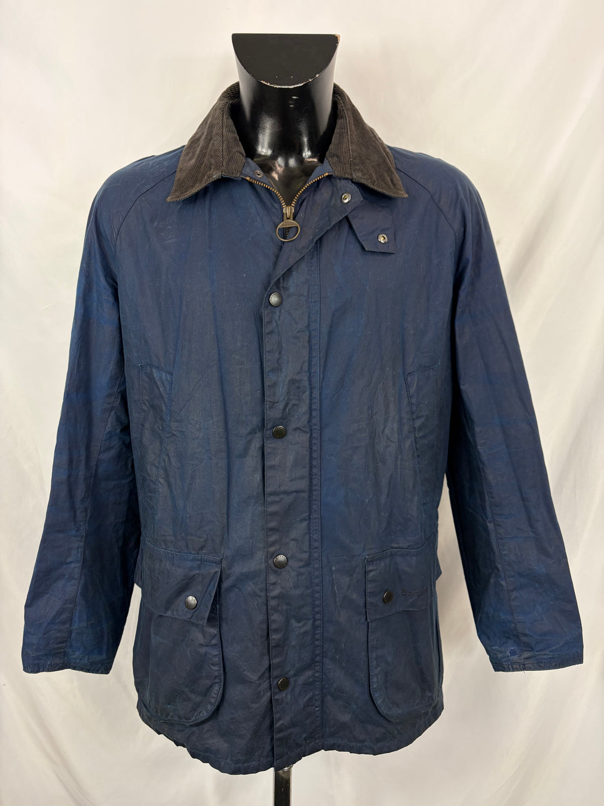 Giacca Barbour Blu Ashby Uomo Medium- Lightweight Wax Indigo Man Ashby Jacket Size Medium