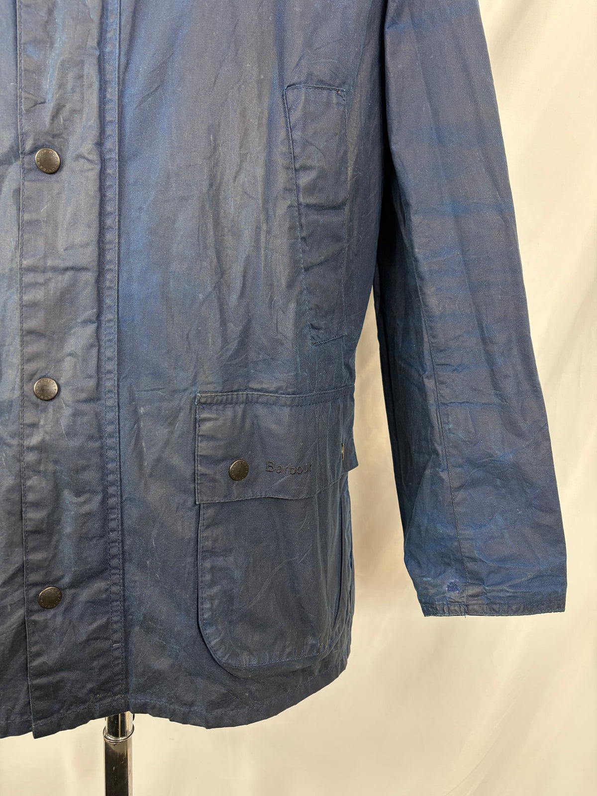 Giacca Barbour Blu Ashby Uomo Medium- Lightweight Wax Indigo Man Ashby Jacket Size Medium
