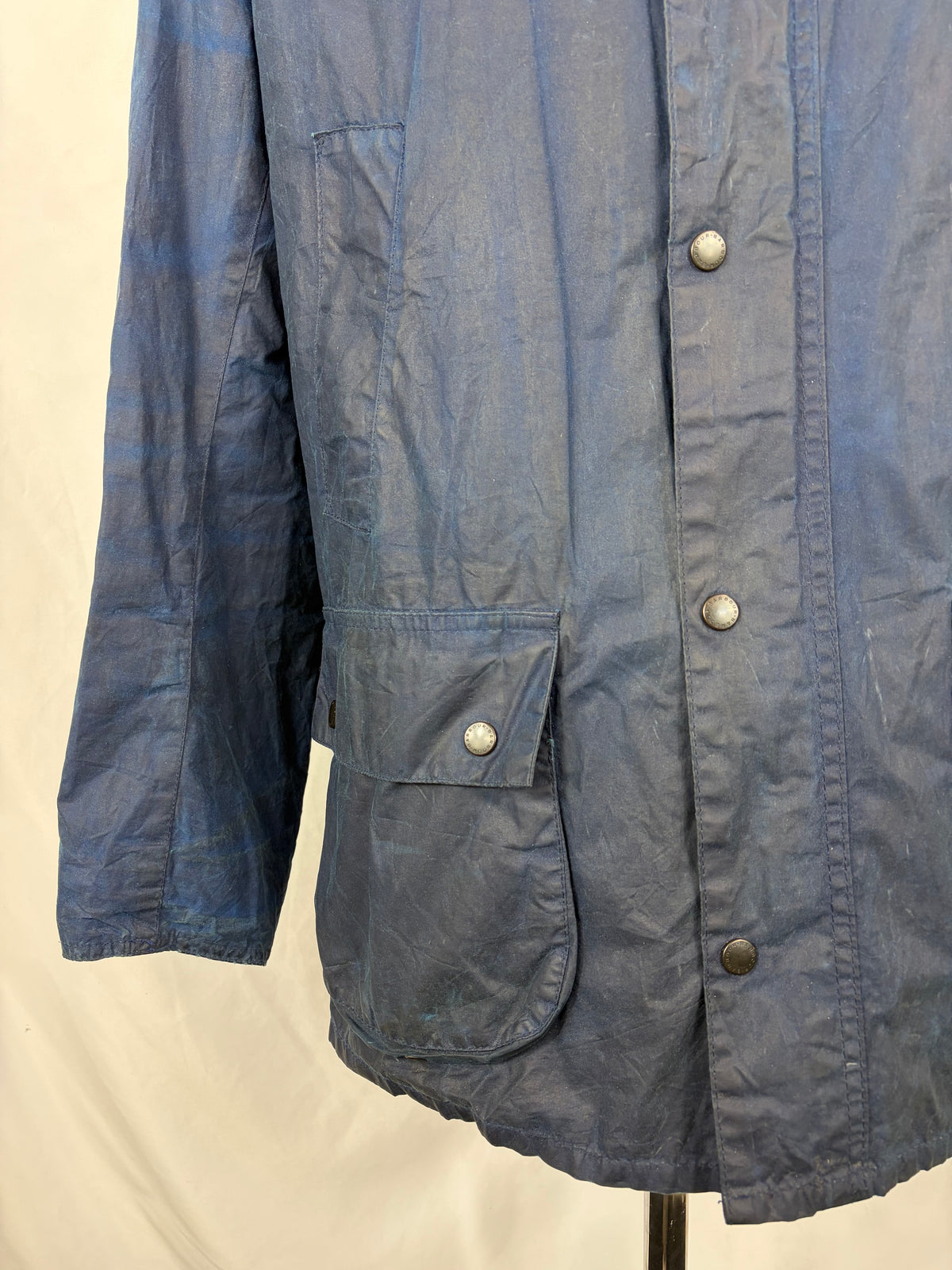 Giacca Barbour Blu Ashby Uomo Medium- Lightweight Wax Indigo Man Ashby Jacket Size Medium