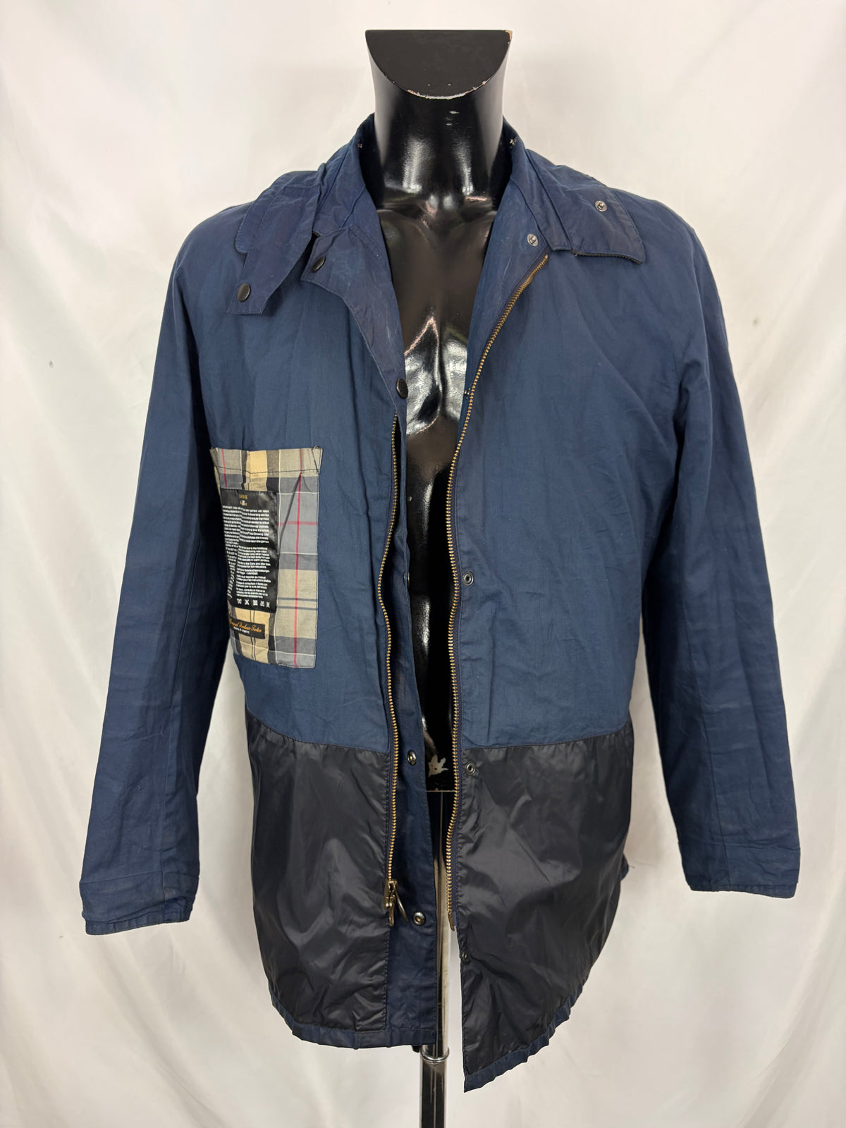 Giacca Barbour Blu Ashby Uomo Medium- Lightweight Wax Indigo Man Ashby Jacket Size Medium