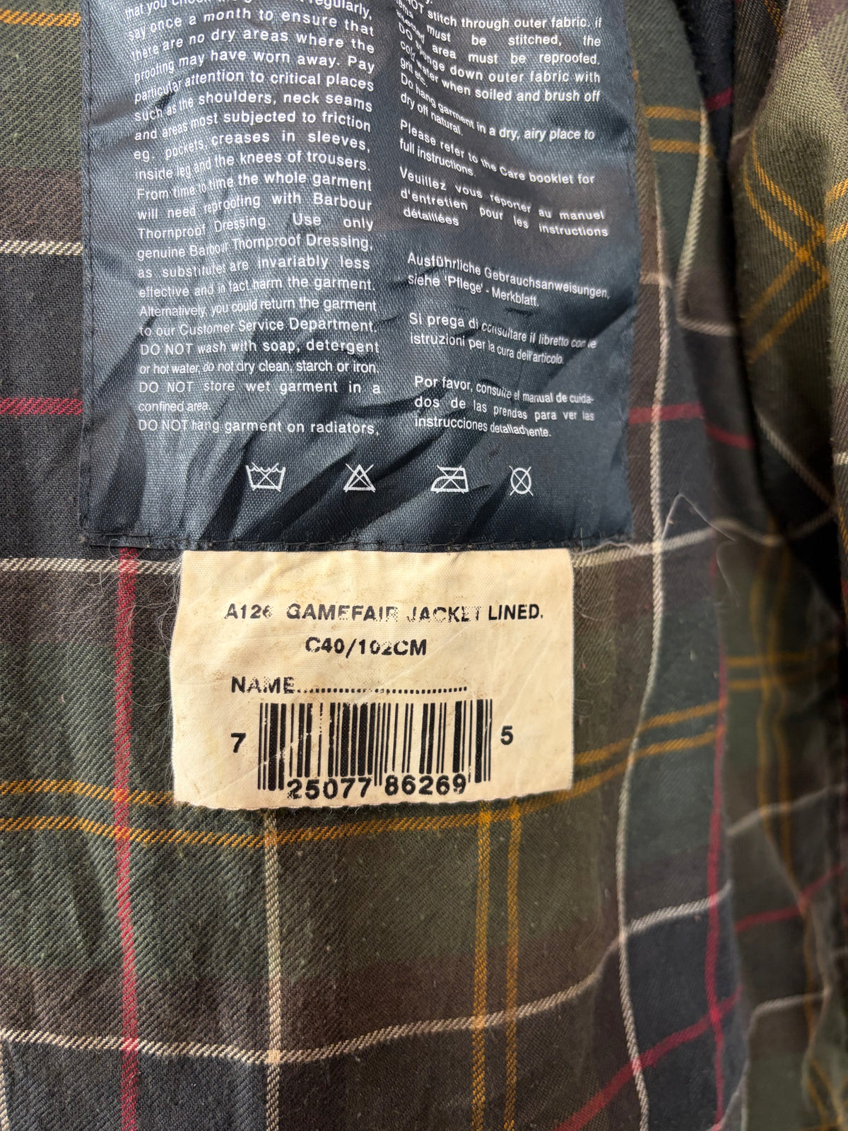 Giacca Barbour Gamefair Ruggine Vintage Cerata C40/102 cm Medium - Rust wax Gamefair jacket size Medium
