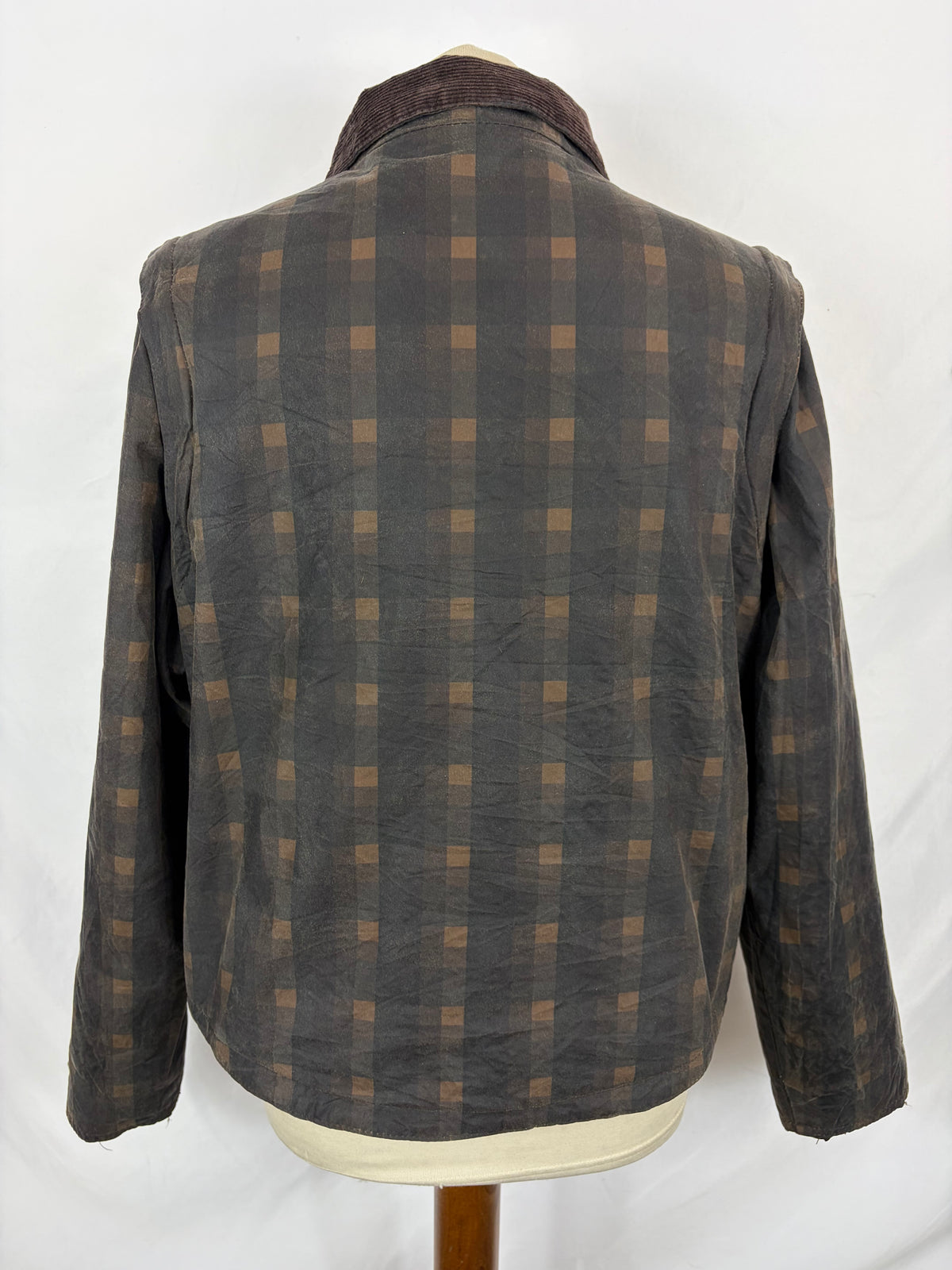 Giacca Barbour donna corta in tartan Zip Off Sleeve UK14 Medium Short lady jacket tartan Size 14 - Shop In London