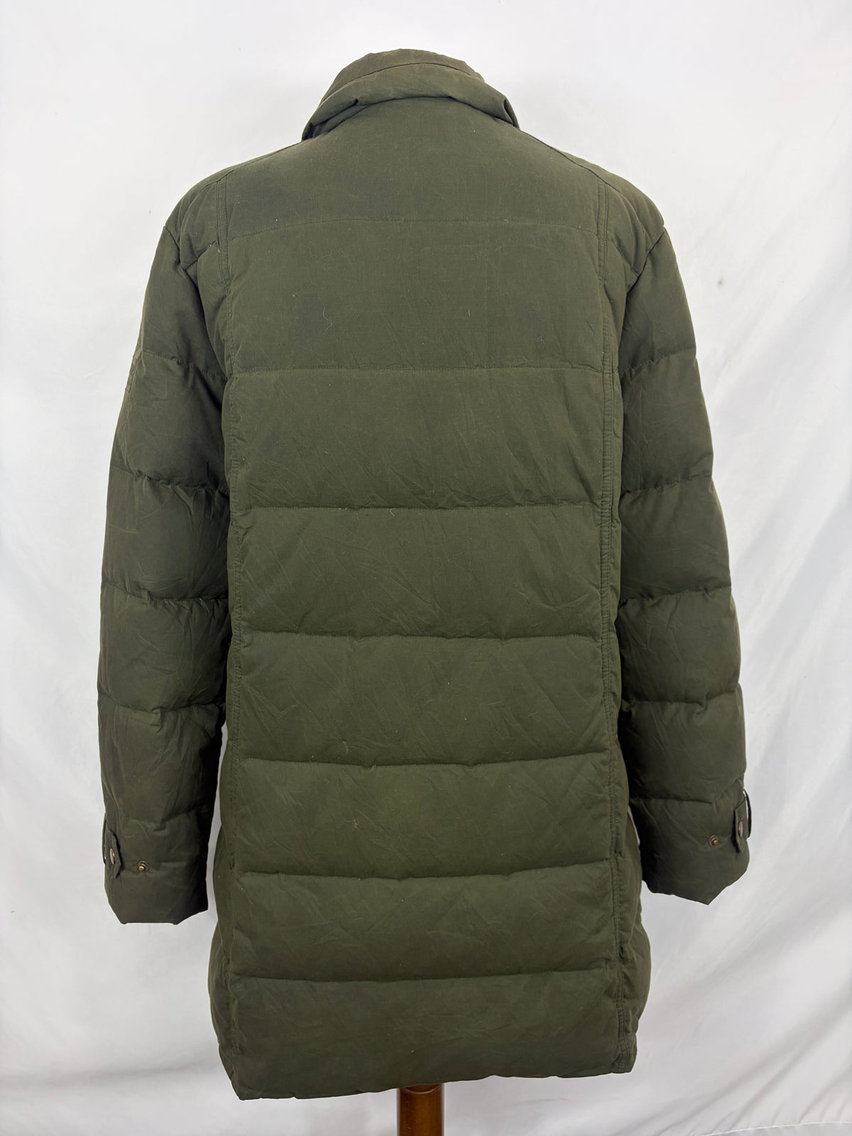 Piumino Donna Barbour verde Imbottito Tg.44/46 UK16 Green Down Lady Winter coat Size Large