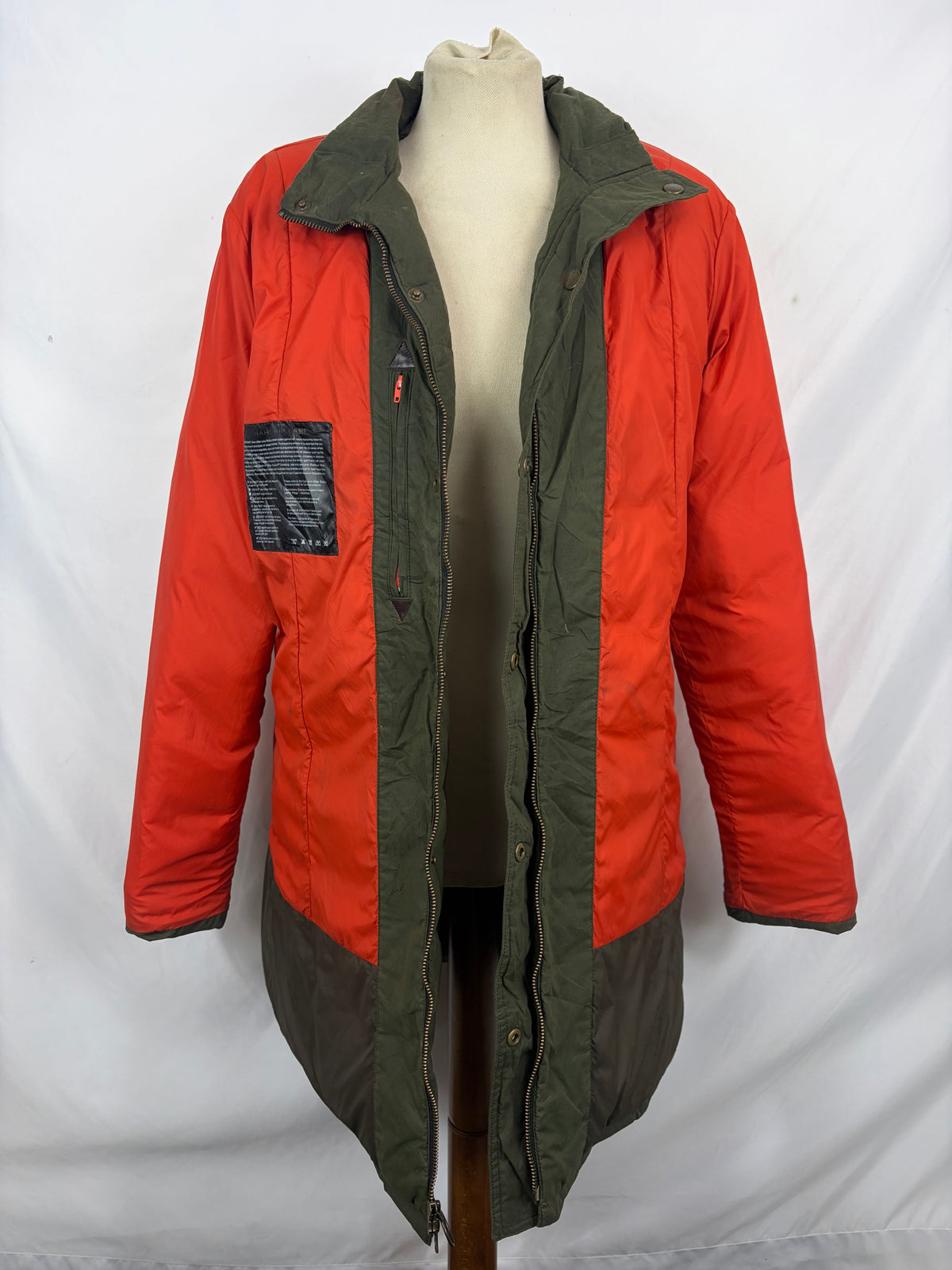 Piumino Donna Barbour verde Imbottito Tg.44/46 UK16 Green Down Lady Winter coat Size Large