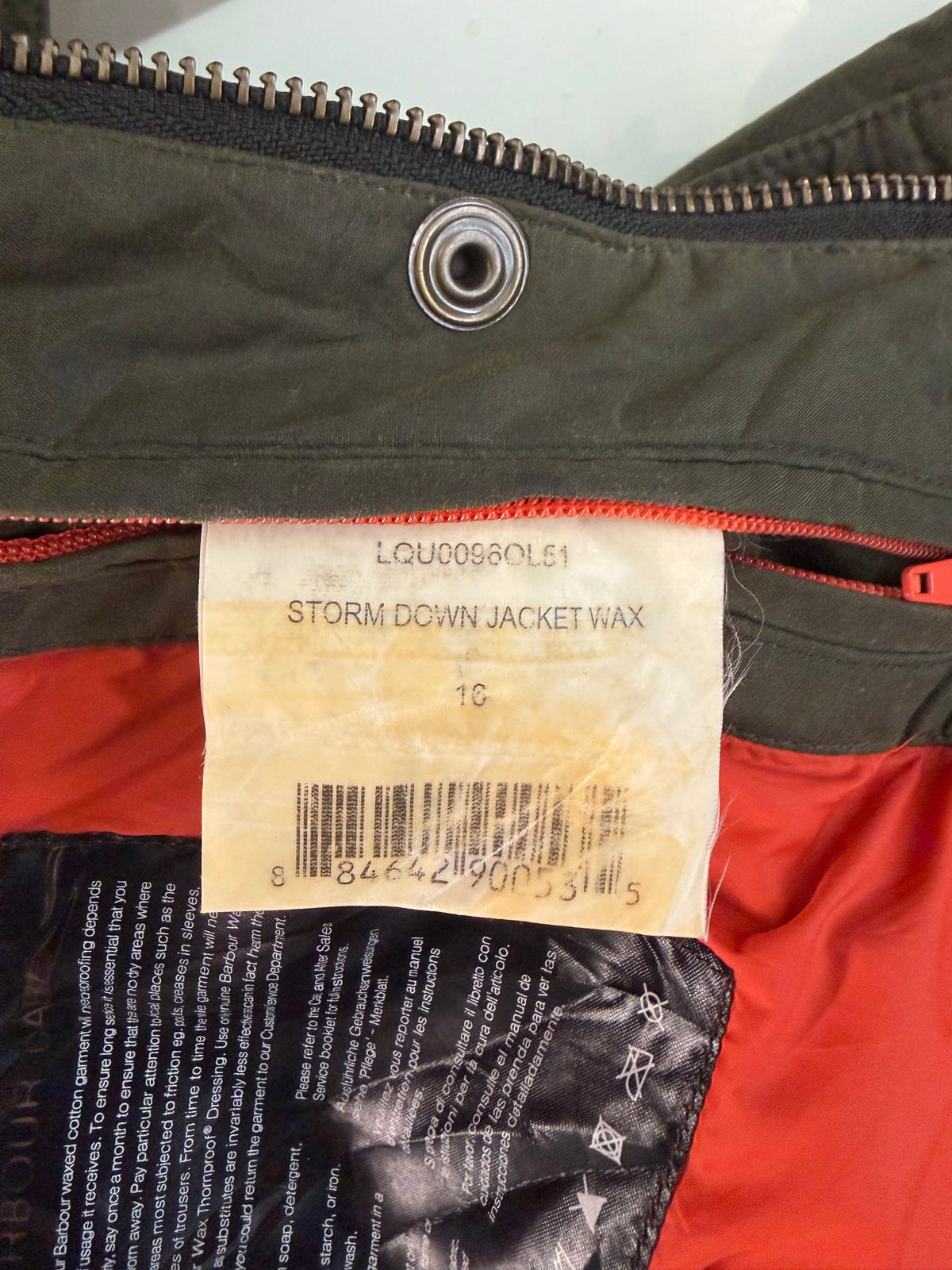 Piumino Donna Barbour verde Imbottito Tg.44/46 UK16 Green Down Lady Winter coat Size Large