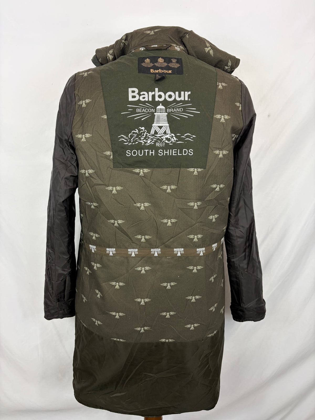Giacca Barbour donna verde UK8 Xsmall Green Lady Beachley Coat size uk8