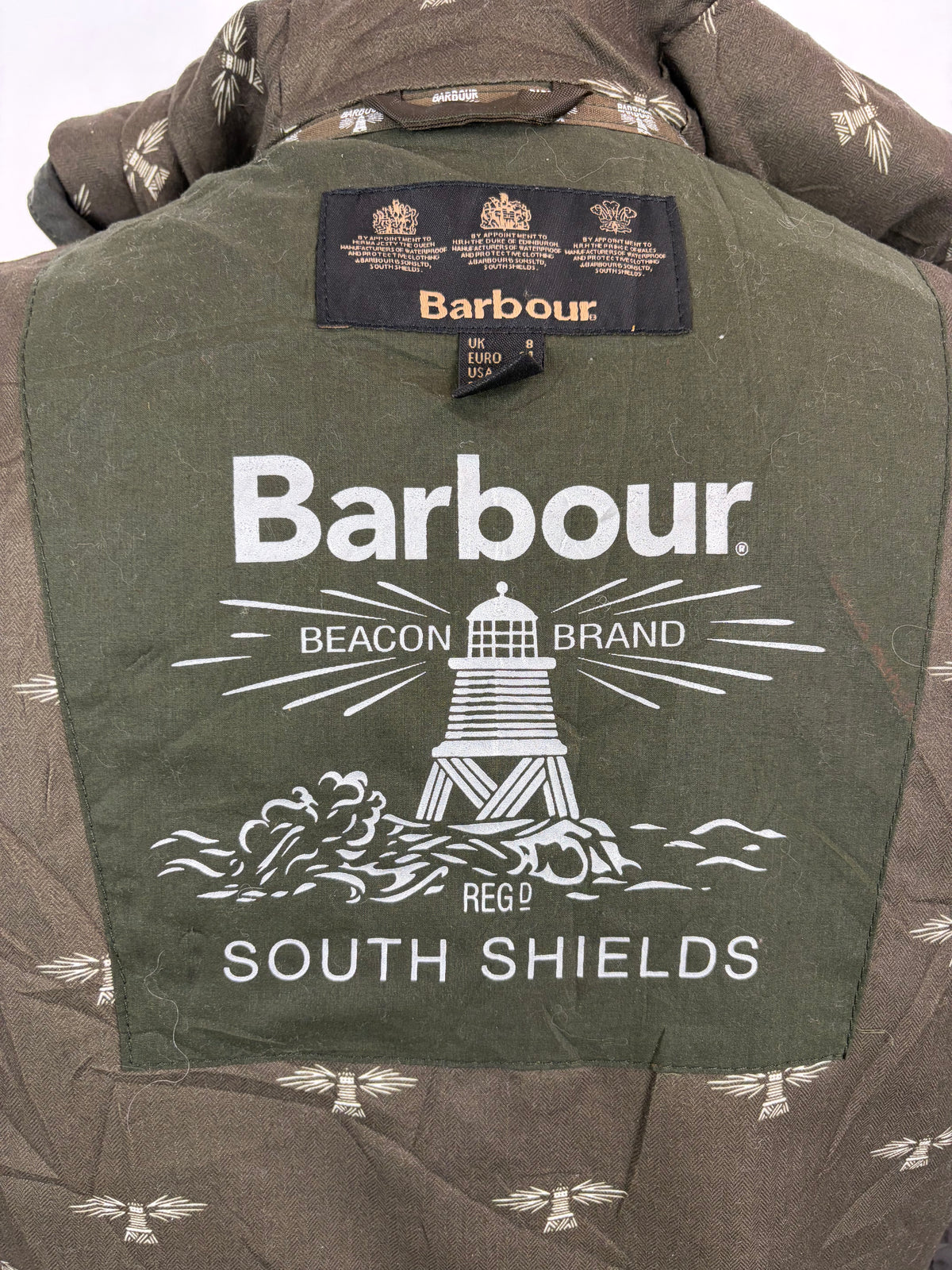 Giacca Barbour donna verde UK8 Xsmall Green Lady Beachley Coat size uk8