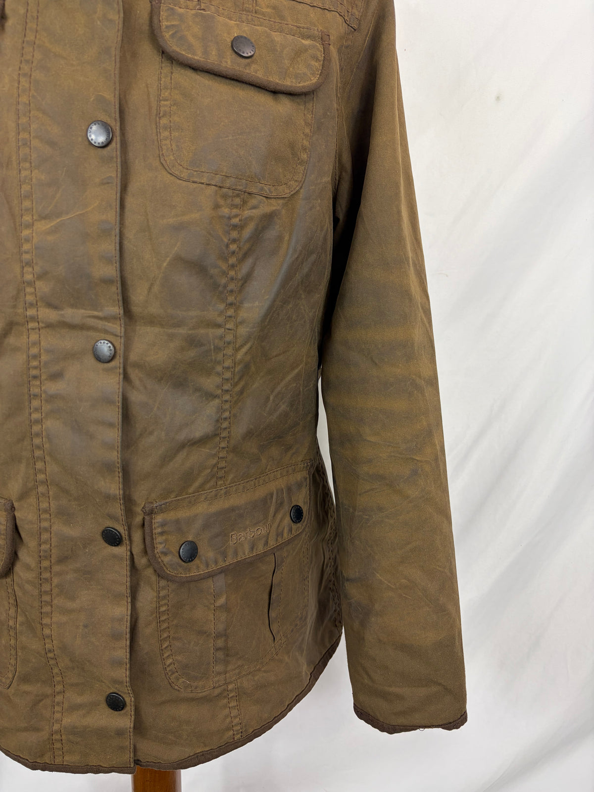Giacca Barbour corta donna Utility Oliva UK12 Olive short Lady Utility jacket Medium tg.42