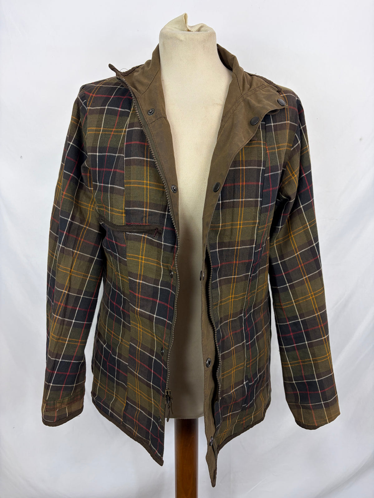 Giacca Barbour corta donna Utility Oliva UK12 Olive short Lady Utility jacket Medium tg.42