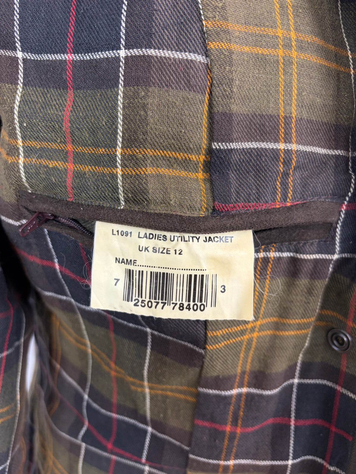 Giacca Barbour corta donna Utility Oliva UK12 Olive short Lady Utility jacket Medium tg.42