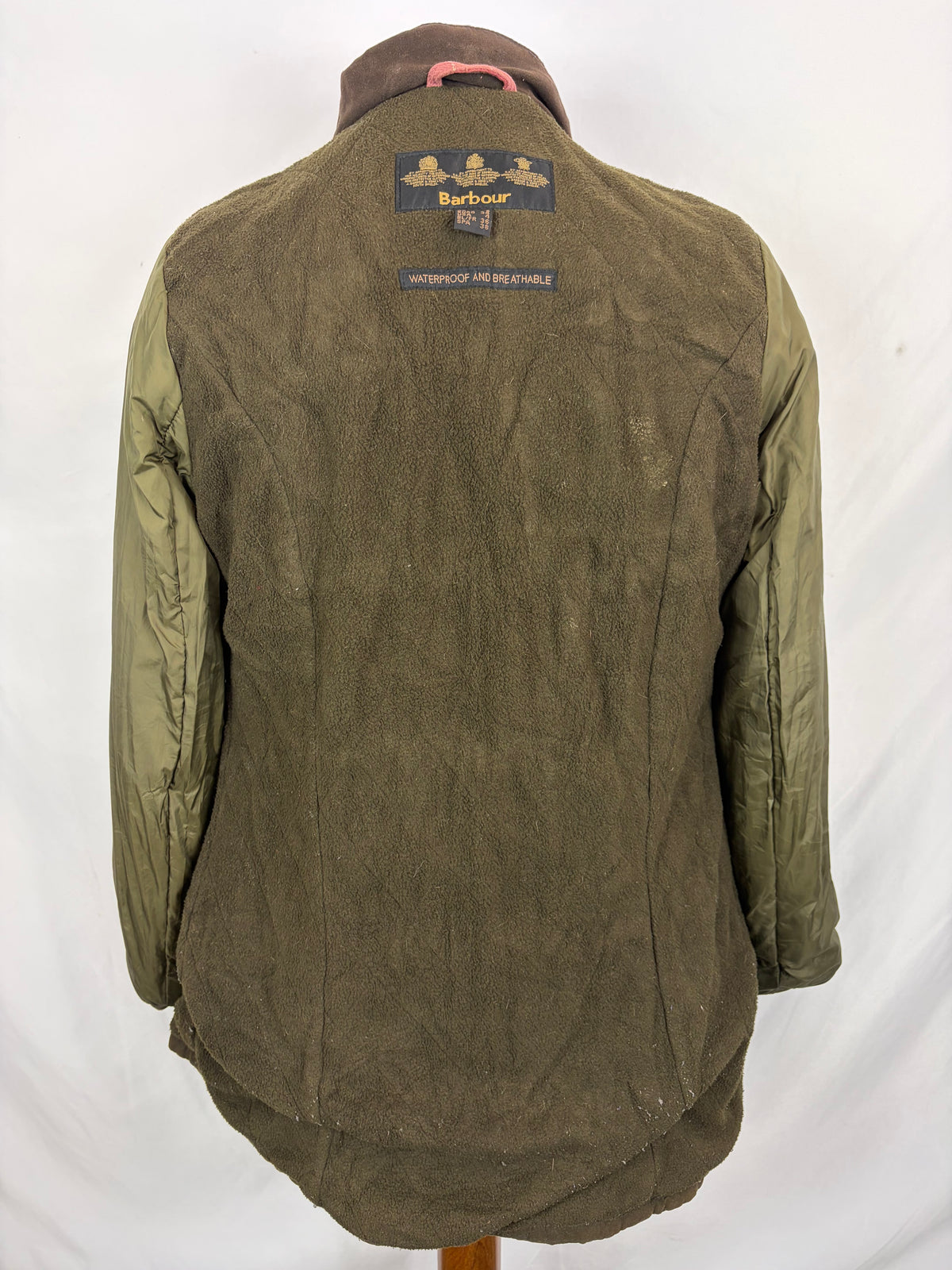 Barbour Giacca da donna oliva Xsmall Tg.38 Equine Lady Olive cotton jacket size uk8