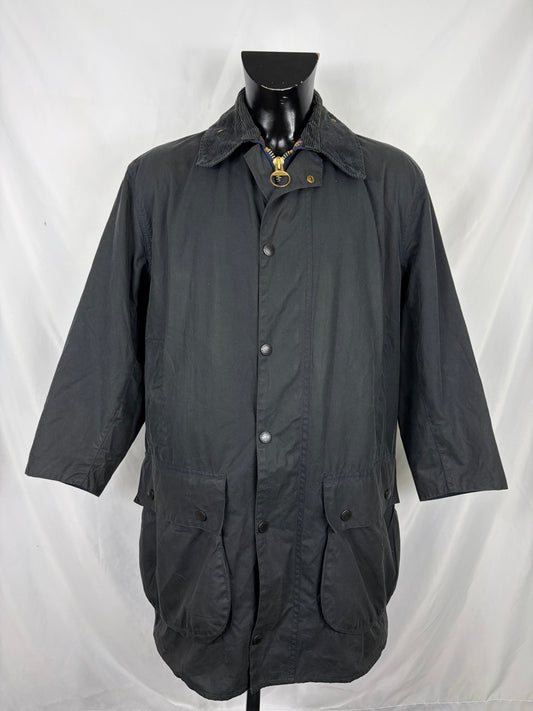 Barbour unisex Border Blu cotone Cerato C40/102cm Vintage Navy Border Coat Size Medium - Shop In London