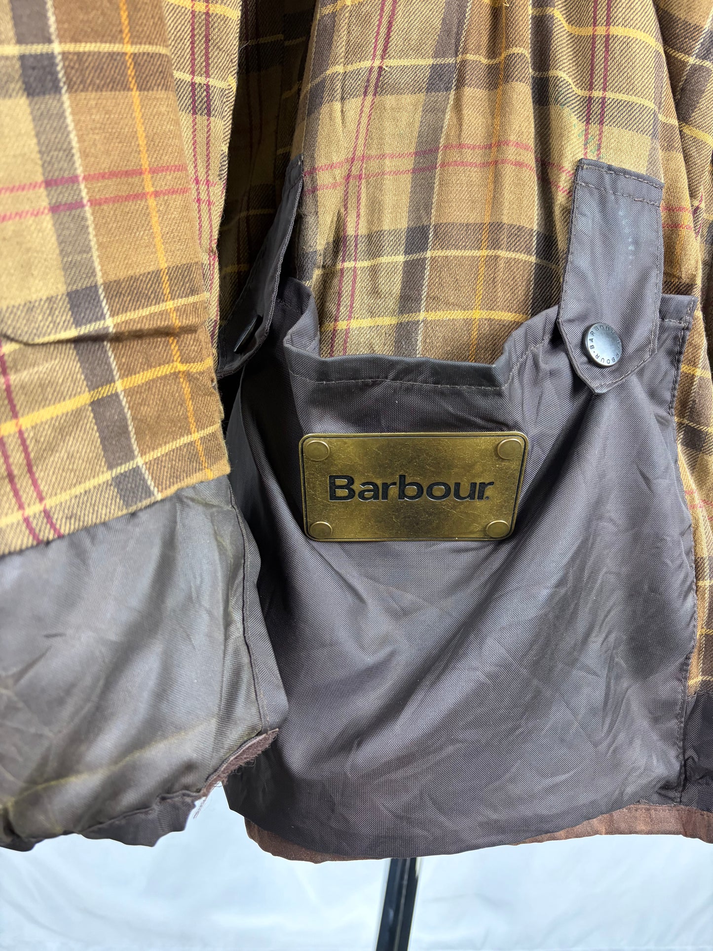 RARA Barbour Giacca Cowan Commando marrone c46/117 cm Brown wax Man Jacket size XLarge