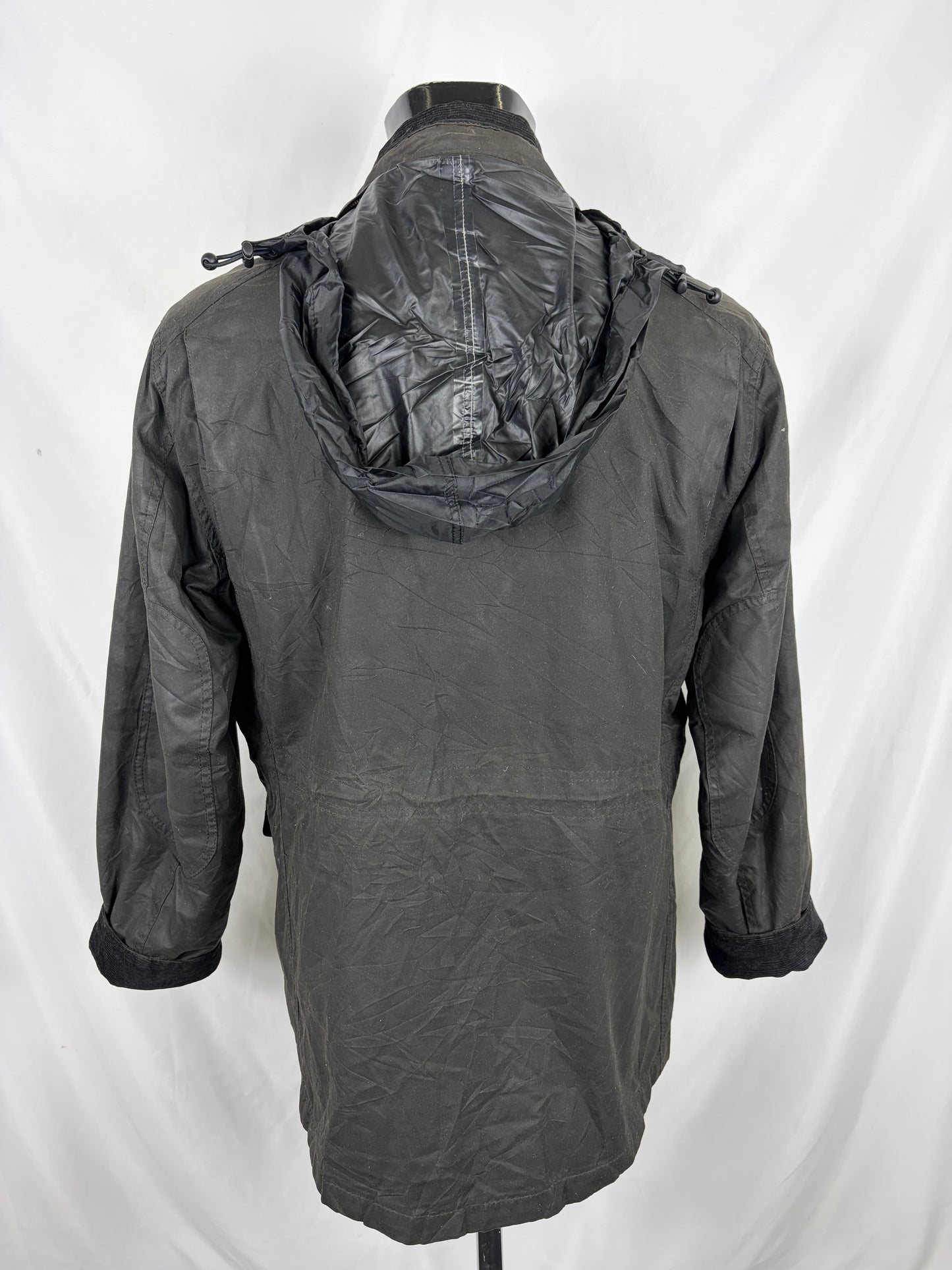 Barbour Giacca uomo nera medium Sapper Jacket Black Waxed Sapper Jacket Size Medium