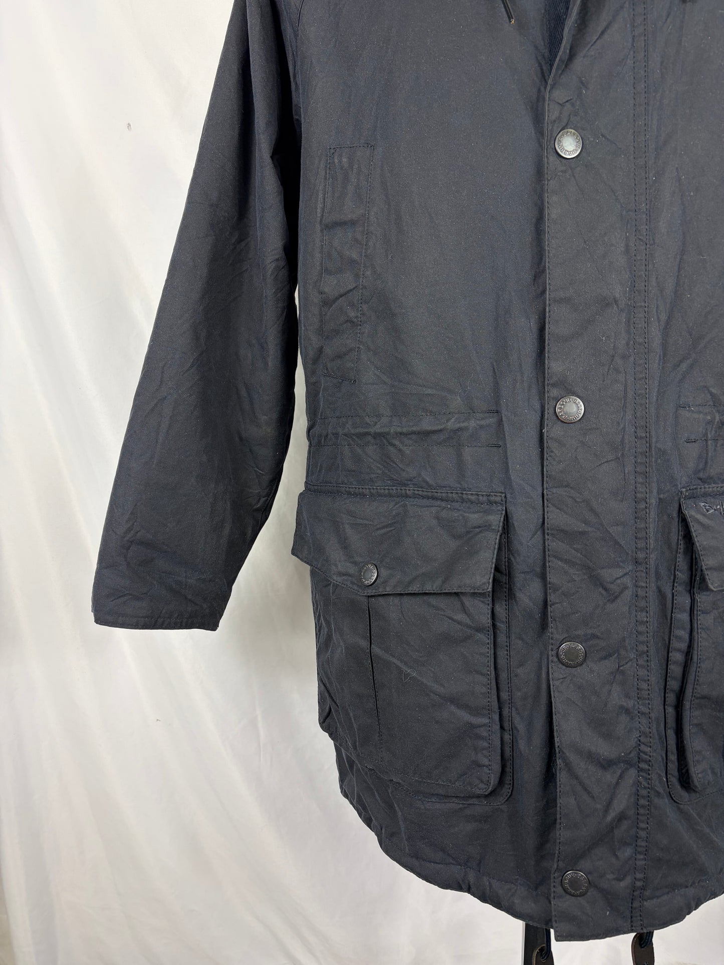 Barbour Giacca Uomo Corbridge Parka blu Medium Man Waxed Navy Corbridge Parka Coat Size Medium