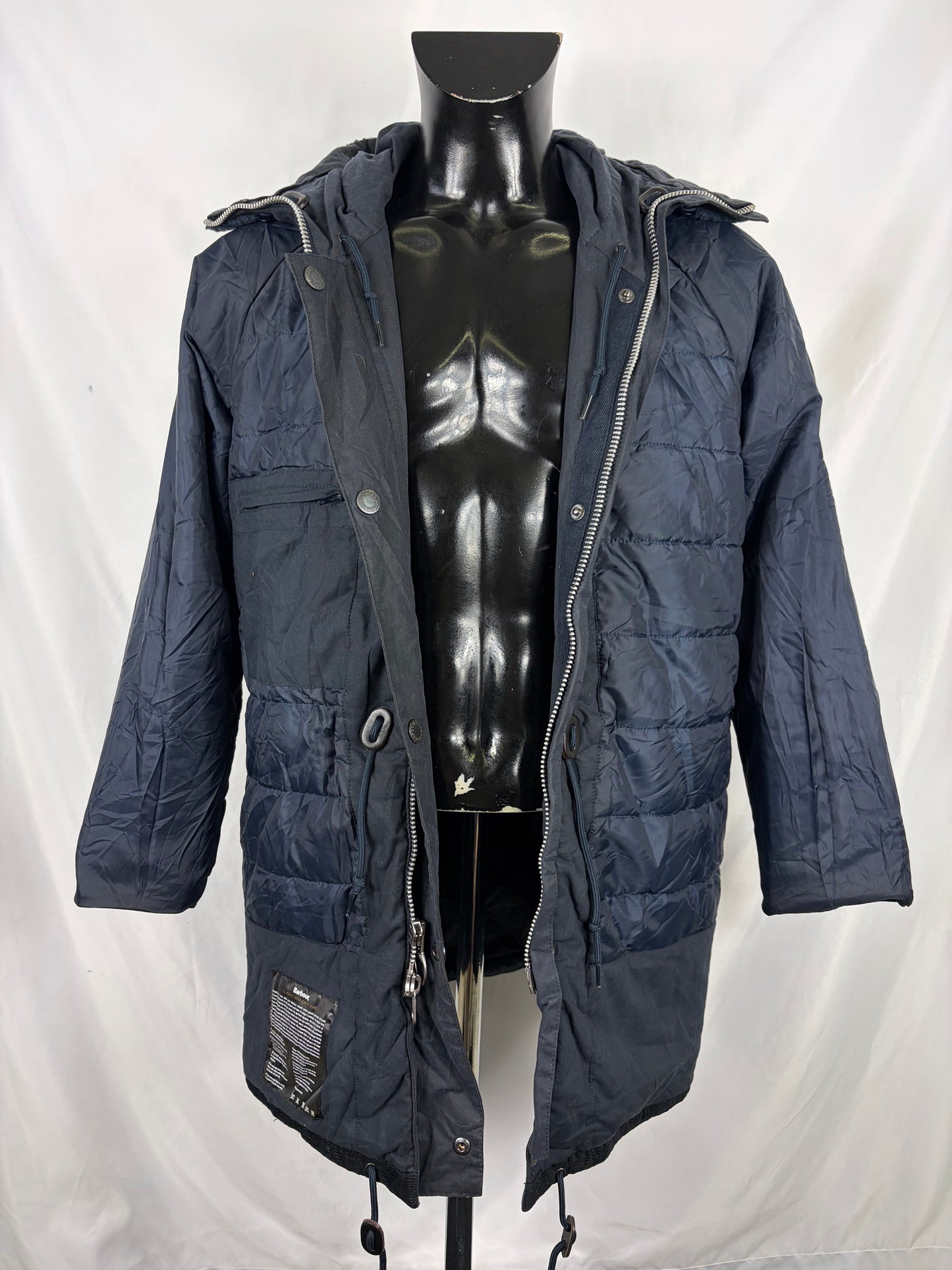 Barbour Giacca Uomo Corbridge Parka blu Medium Man Waxed Navy Corbridge Parka Coat Size Medium