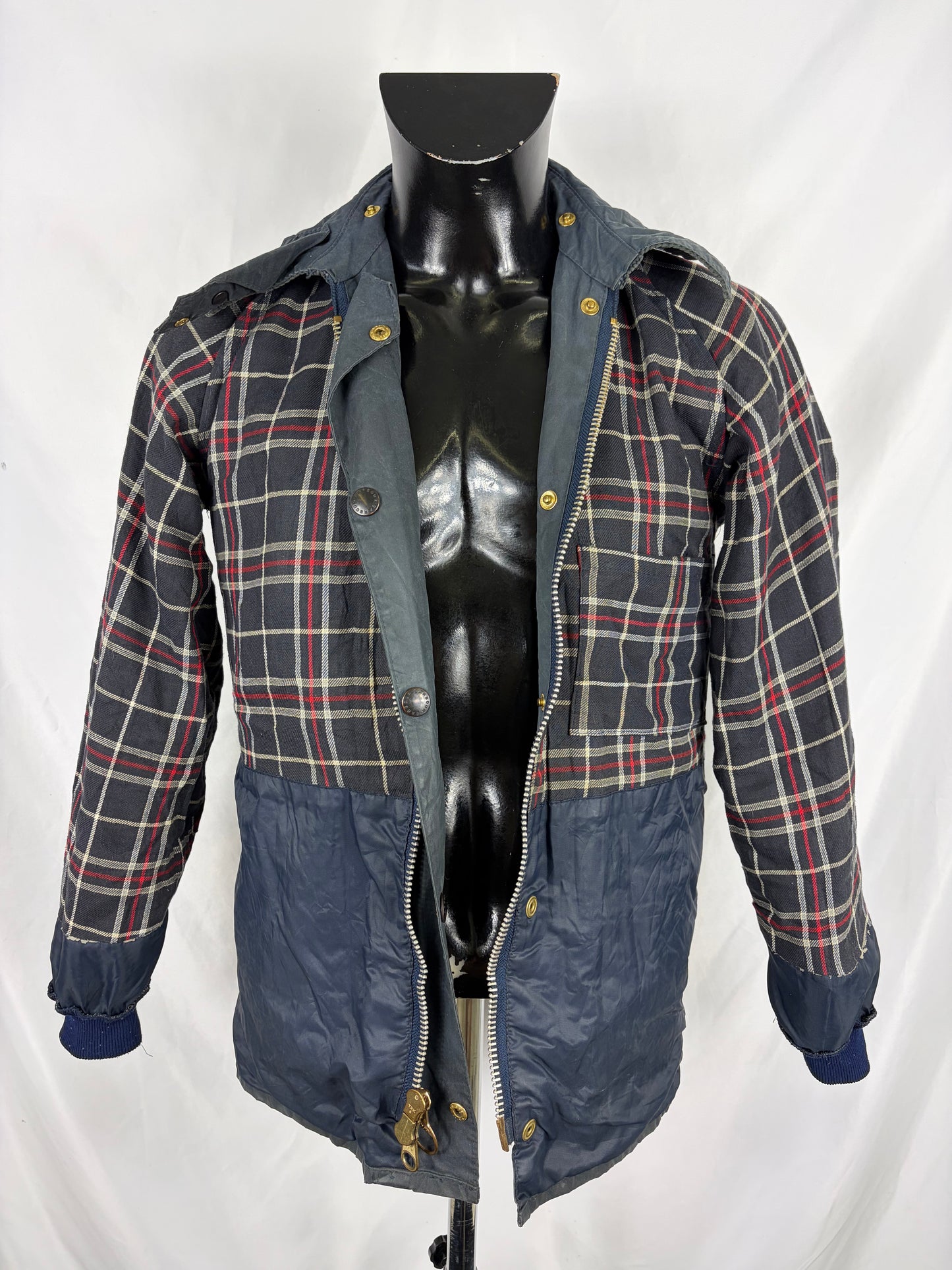RARO Barbour Bedale 4 tasche C32/81 CM Man Navy vintage Bedale Jacket XXSmall 4 pockets C32