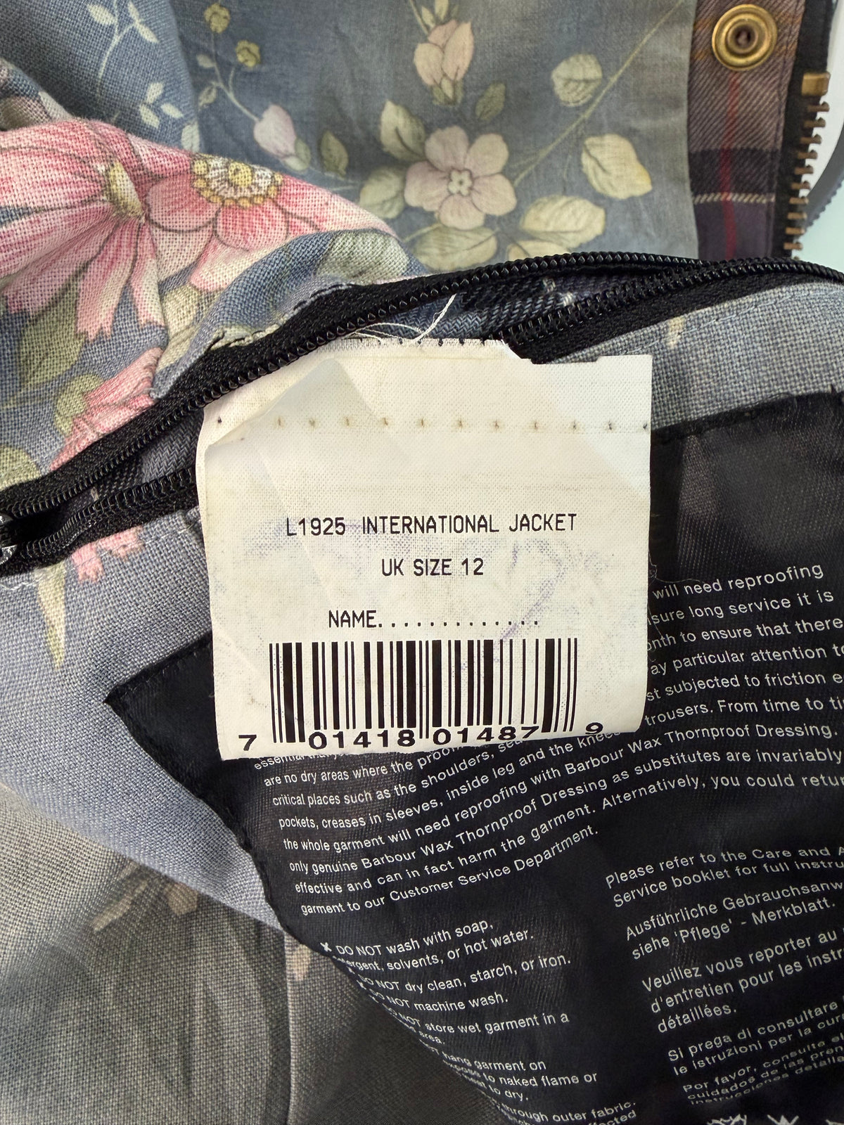 Giacca Barbour International Donna Medium UK12 -Lady International Black UK12 Size M
