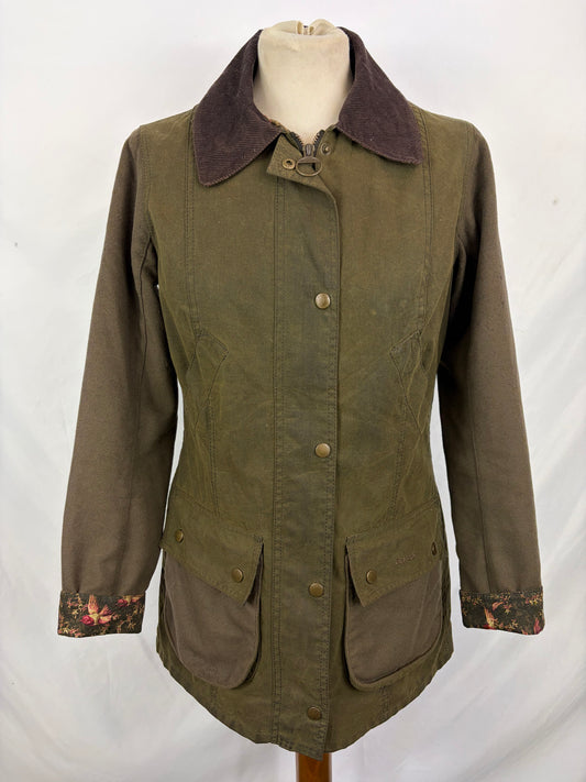 Giacca Barbour Donna Border Beadnell verde UK10 - Olive Lady Border Beadnell jacket size Uk10 Small - Shop In London