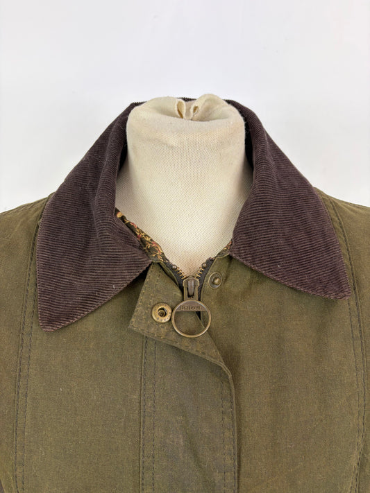 Giacca Barbour Donna Border Beadnell verde UK10 - Olive Lady Border Beadnell jacket size Uk10 Small - Shop In London