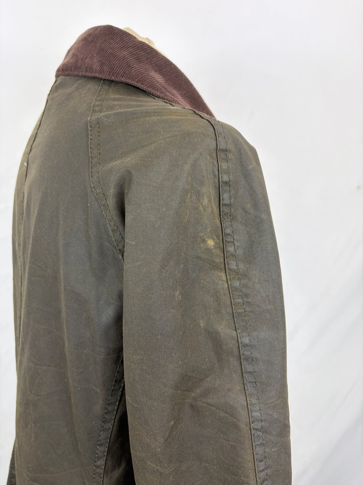 Giacca Barbour Beadnell verde UK10 small -Olive Beadnell lady wax jacket UK10 tg. 40