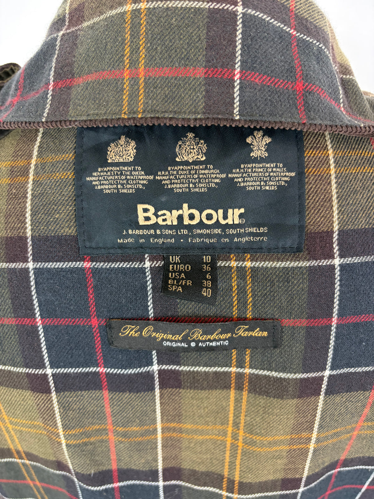 Giacca Barbour Beadnell verde UK10 small -Olive Beadnell lady wax jacket UK10 tg. 40