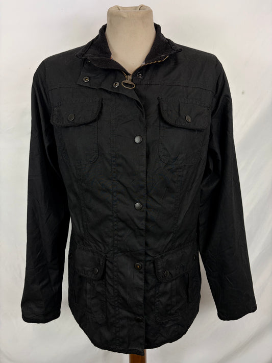 Giacca Barbour corta donna Utility Nera UK12 Black short Lady Utility jacket Medium tg.42 - Shop In London