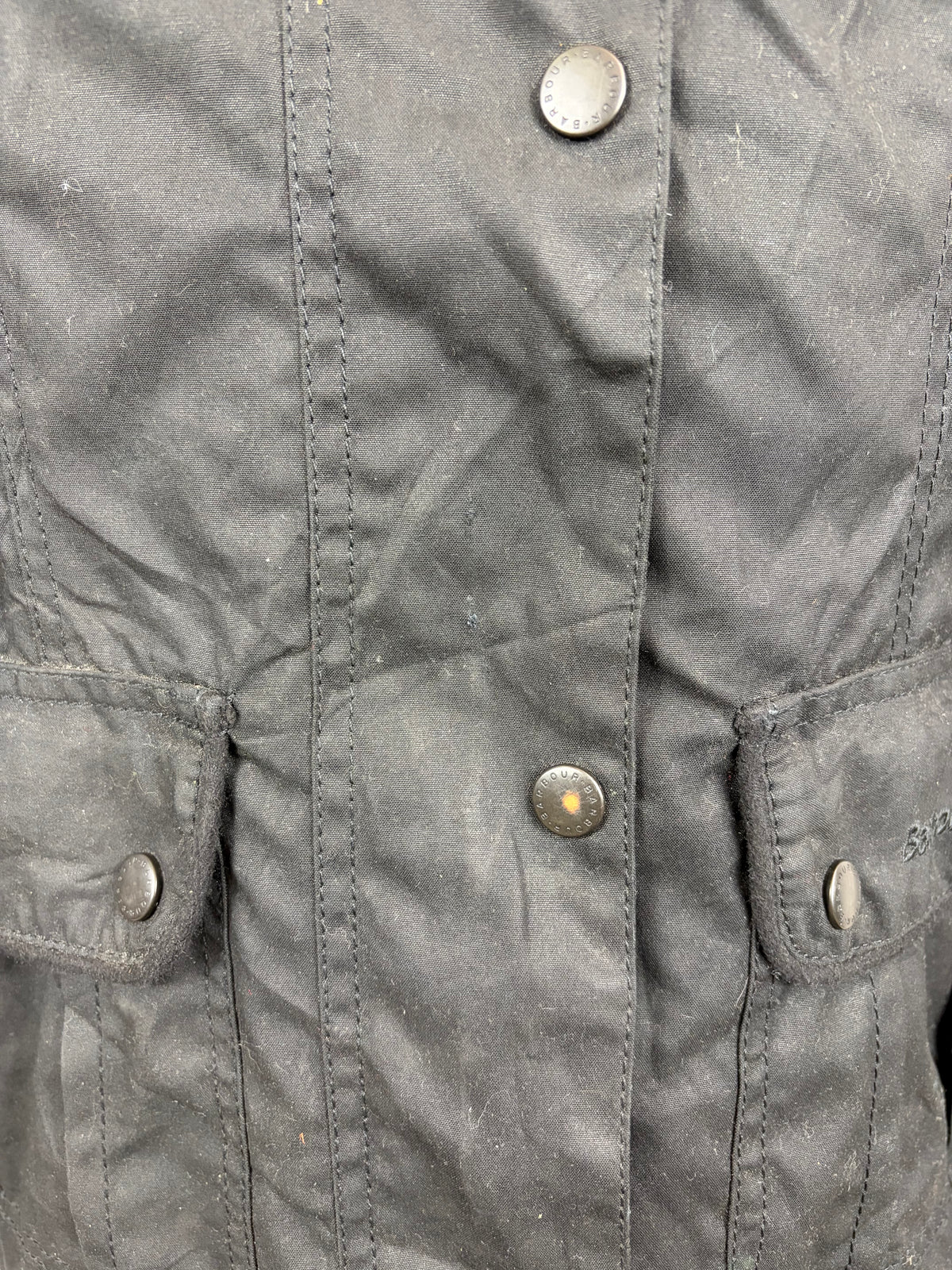 Giacca Barbour corta donna Utility Nera UK12 Black short Lady Utility jacket Medium tg.42