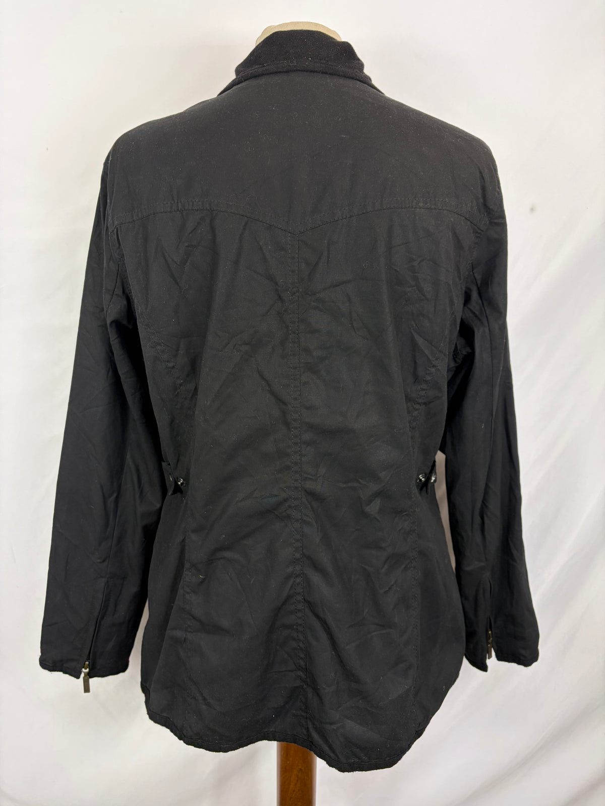 Giacca Barbour corta donna Utility Nera UK12 Black short Lady Utility jacket Medium tg.42