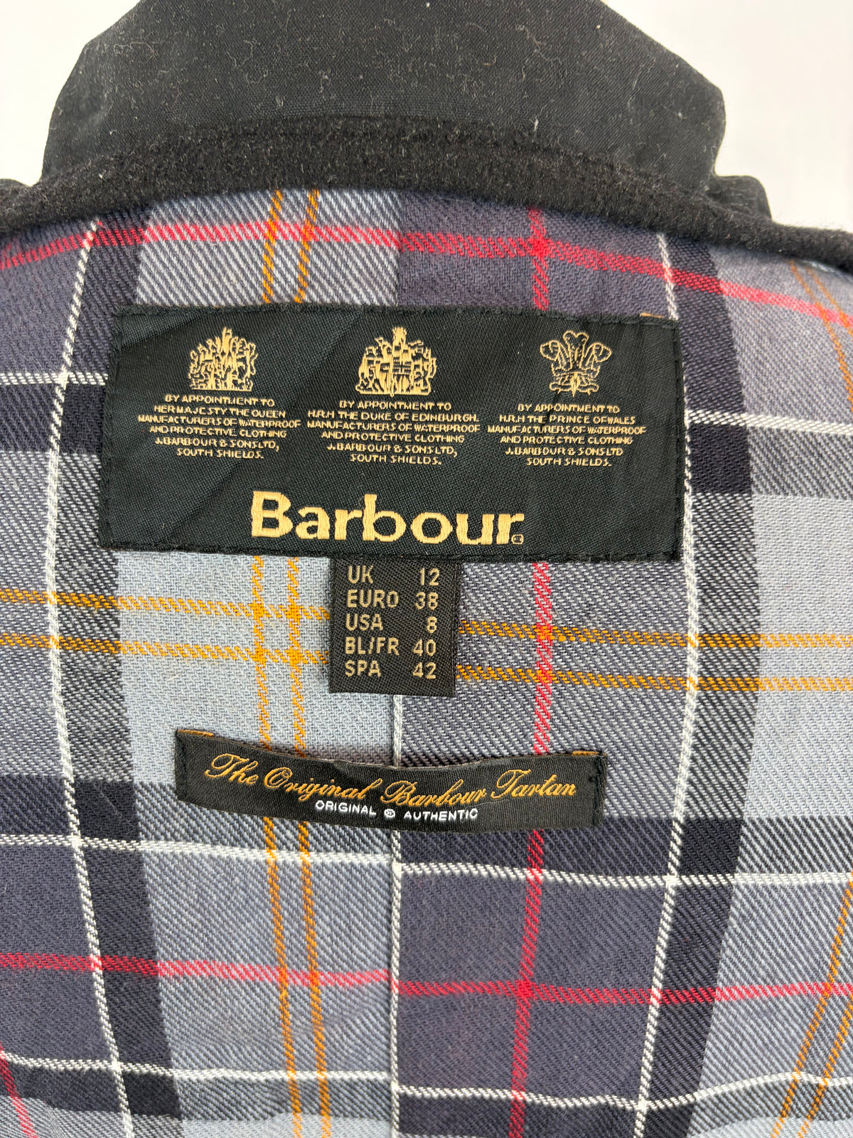 Giacca Barbour corta donna Utility Nera UK12 Black short Lady Utility jacket Medium tg.42