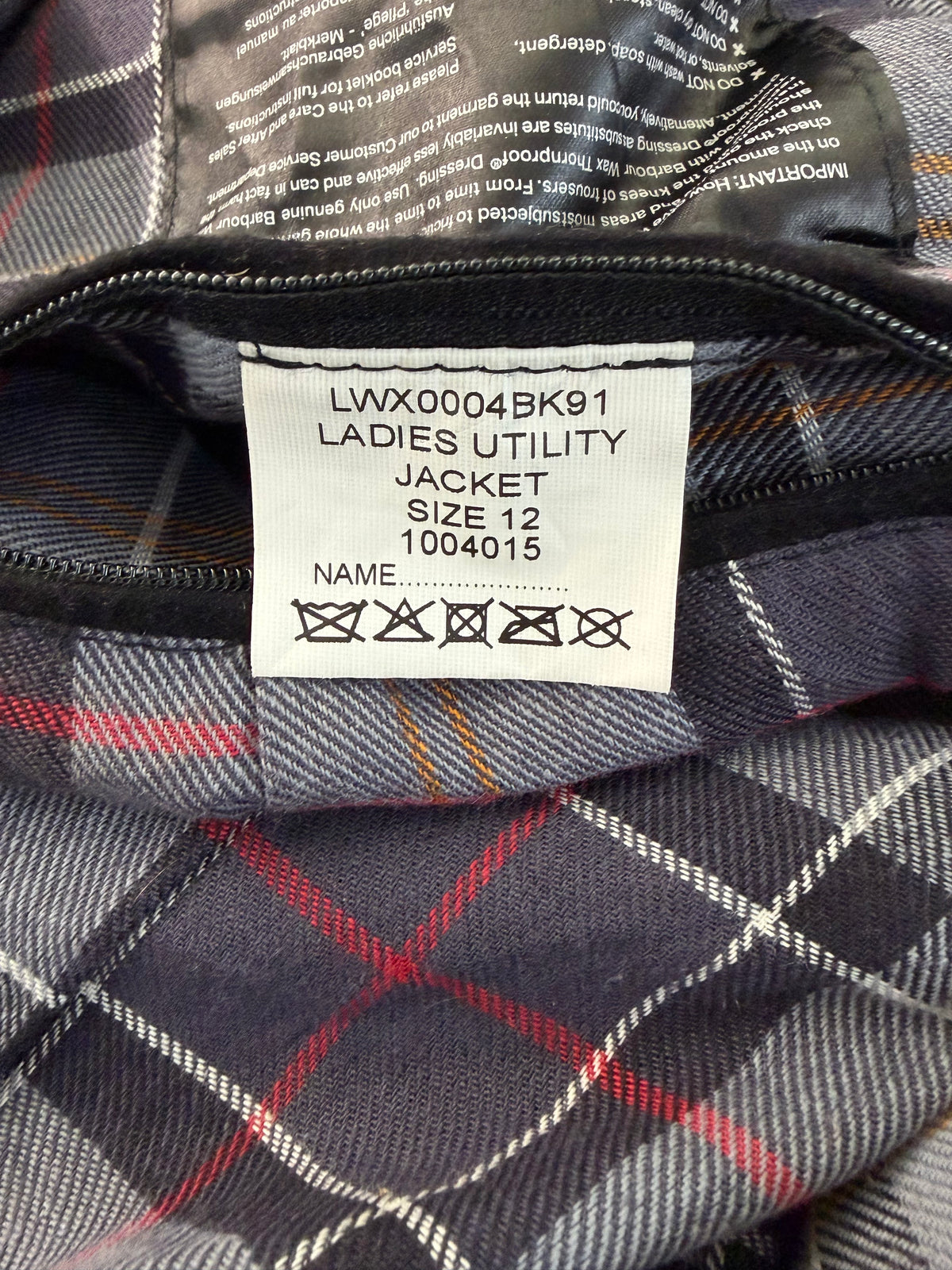 Giacca Barbour corta donna Utility Nera UK12 Black short Lady Utility jacket Medium tg.42